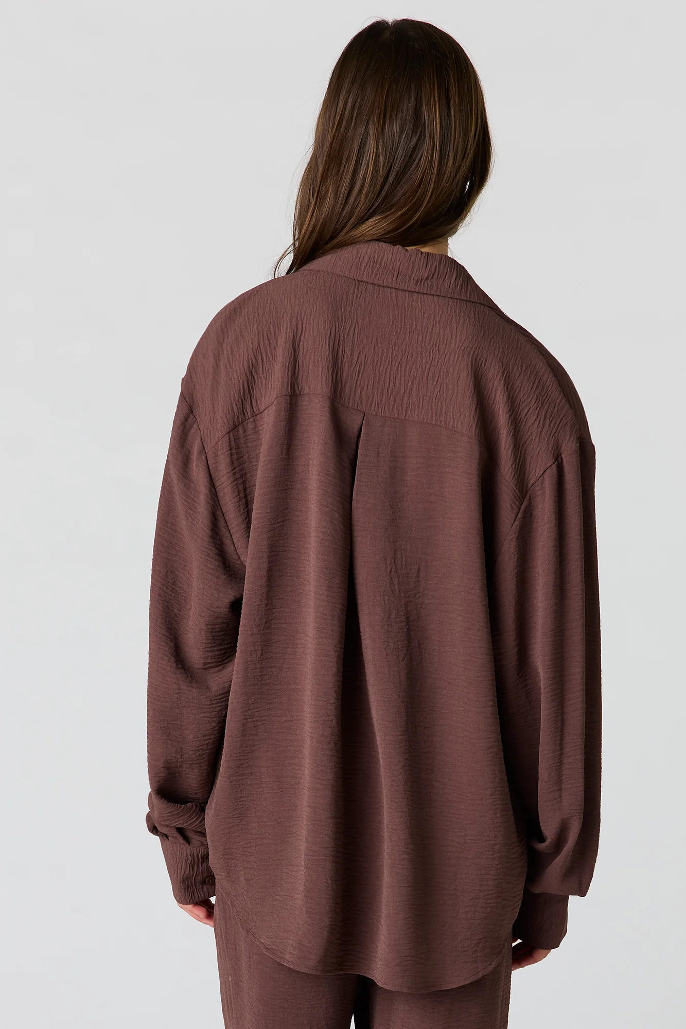 Flowy Oversized Button-Up Top - Image 8