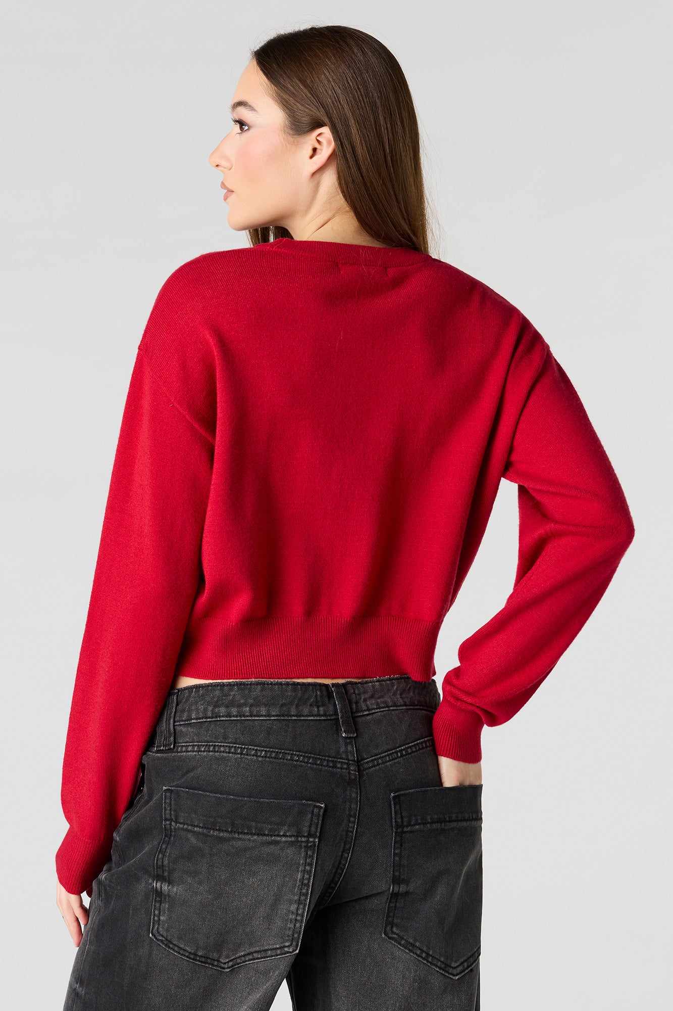 Fuzzy Valentine's Knit Sweater - Image 2