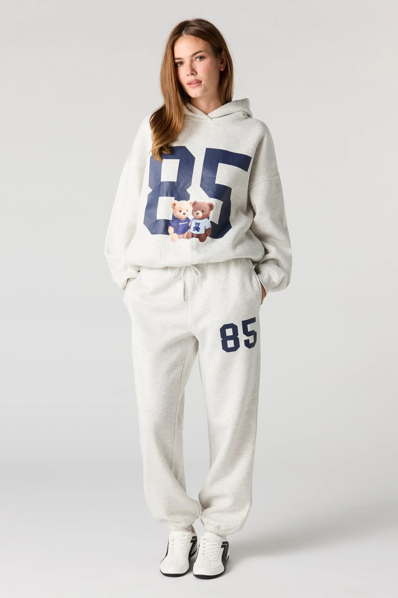 85 Graphic Boxy Fleece Hoodie - Image 3