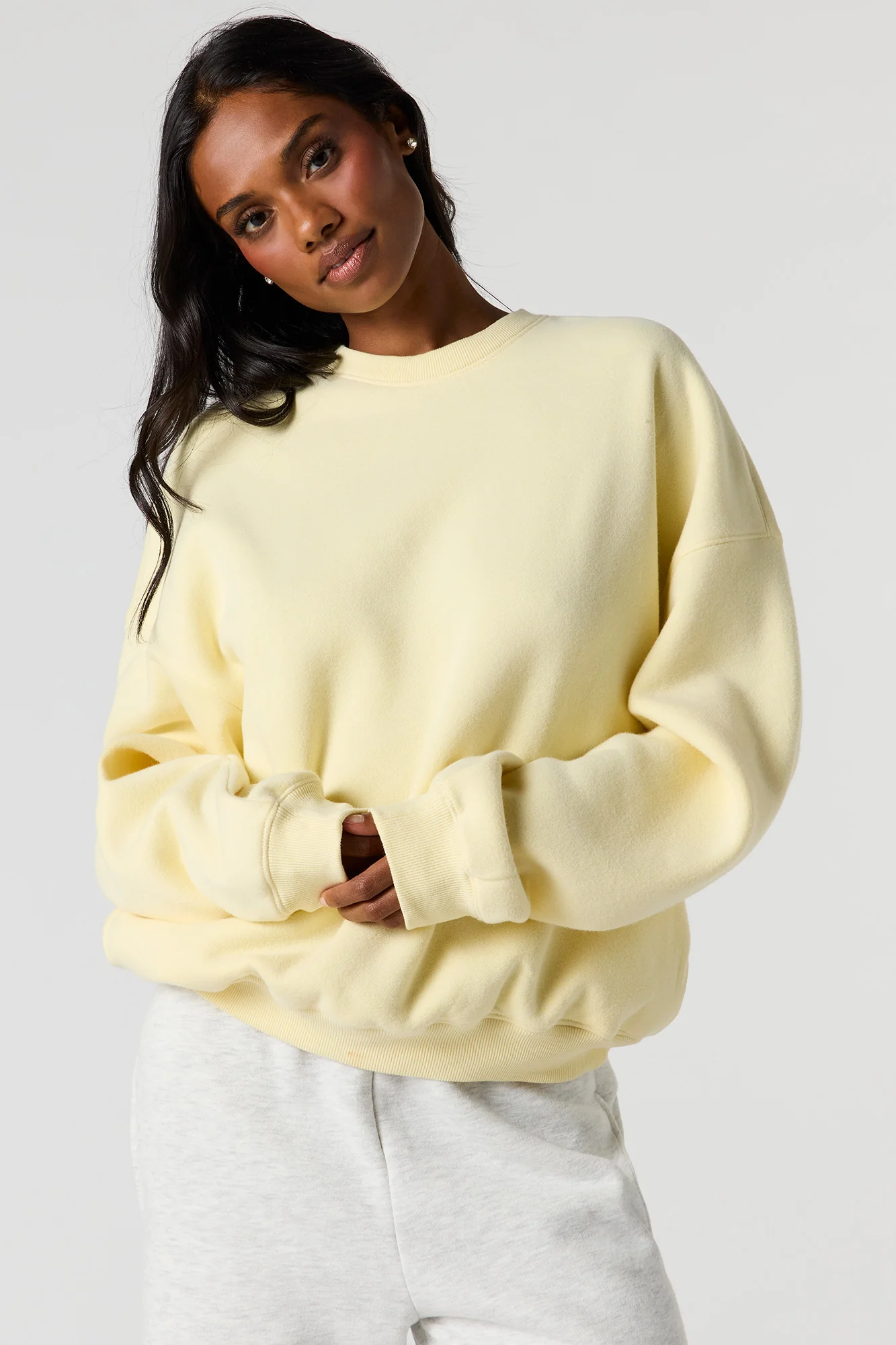 Luxe Fleece Boxy Sweatshirt - Image 17
