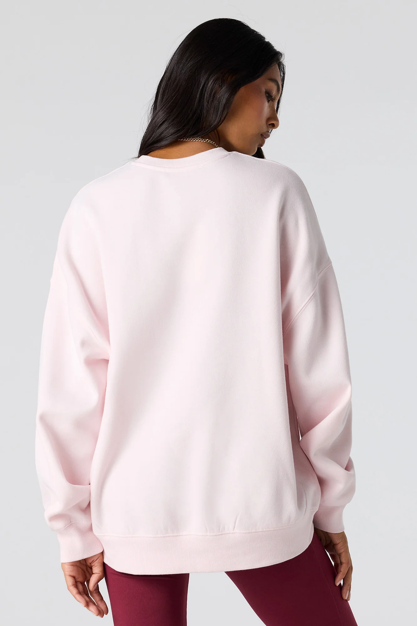 Puff Print Fleece Oversized Sweatshirt - Image 8