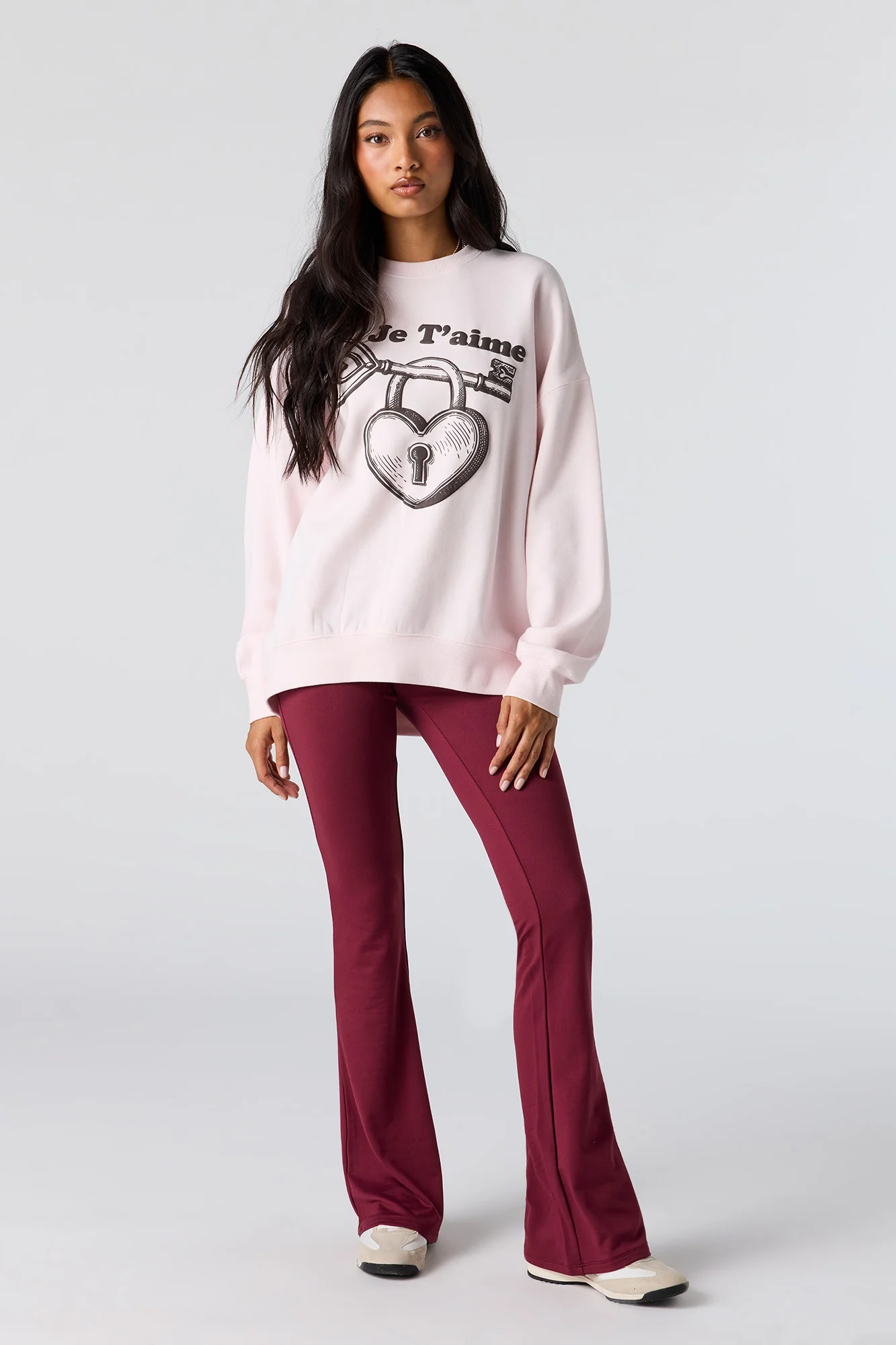 Puff Print Fleece Oversized Sweatshirt - Image 9