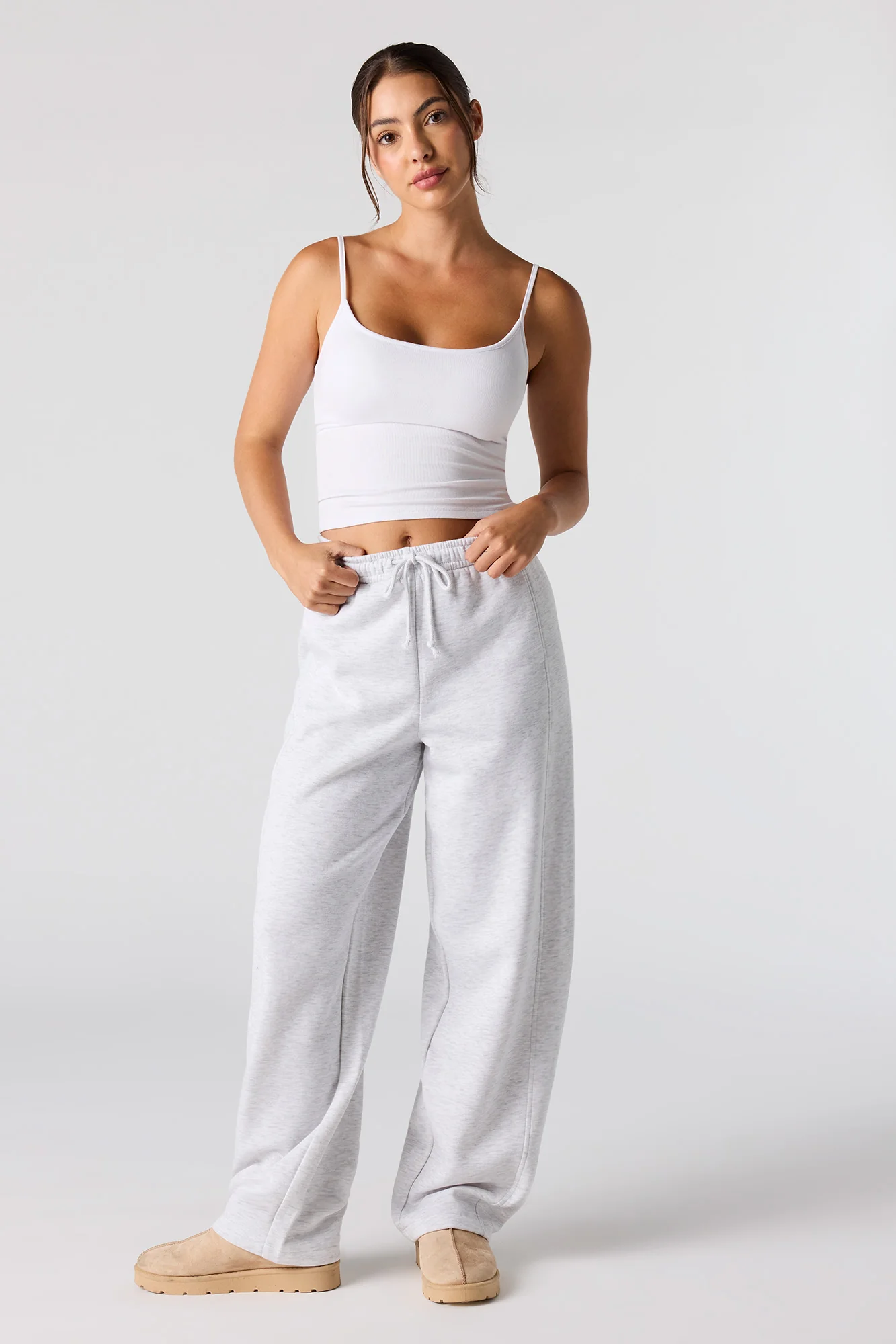 Fleece Barrel Leg Sweatpant