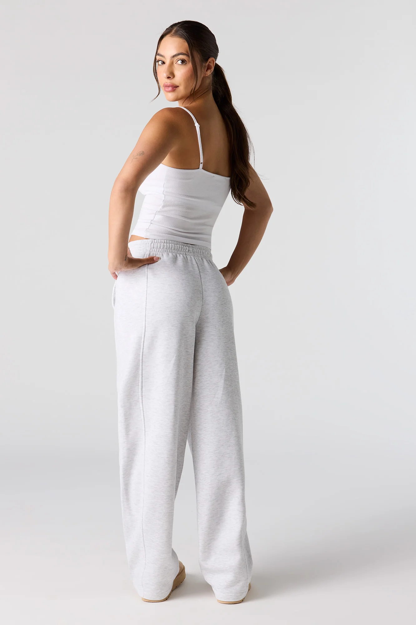 Fleece Barrel Leg Sweatpant - Image 3