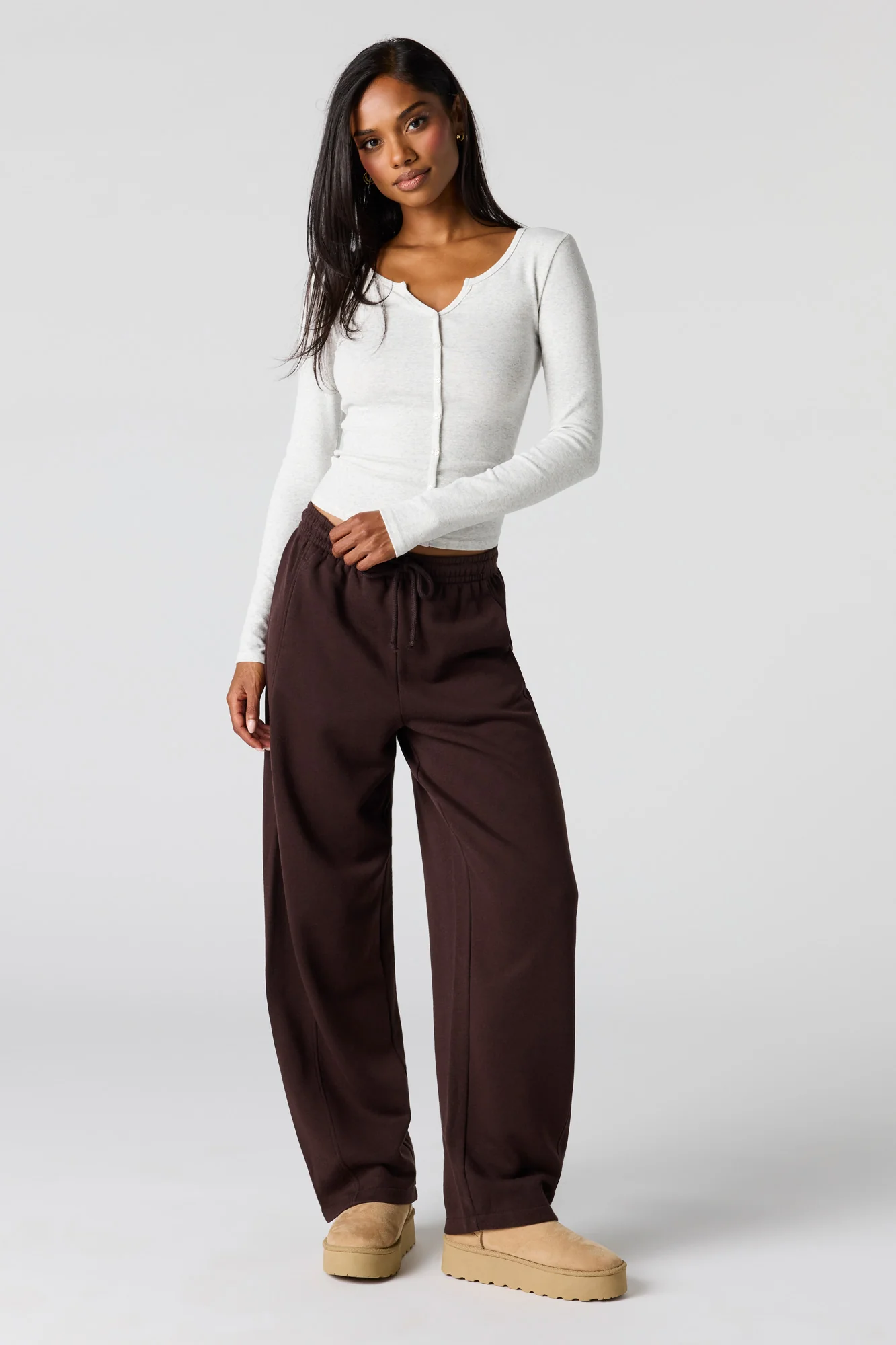 Barrel Leg Fleece Sweatpant