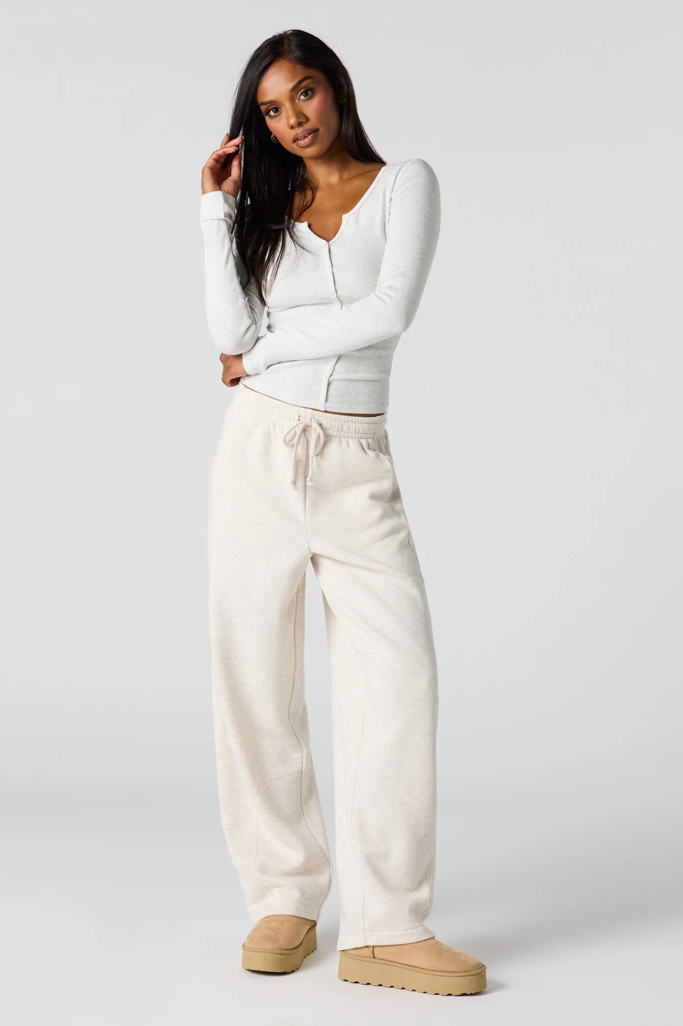 Barrel Leg Fleece Sweatpant - Image 10