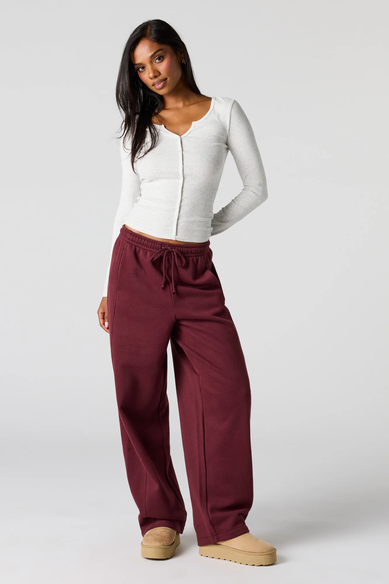 Barrel Leg Fleece Sweatpant - Image 13