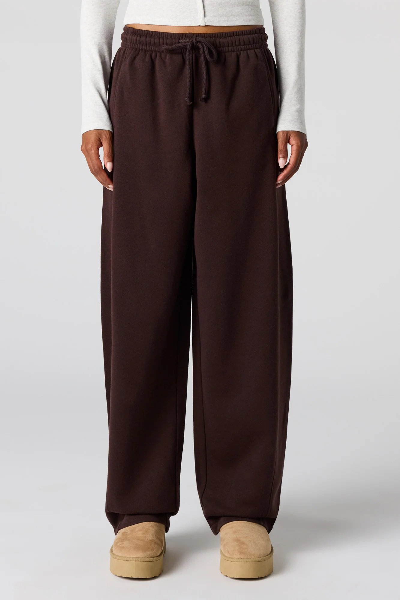 Barrel Leg Fleece Sweatpant - Image 2
