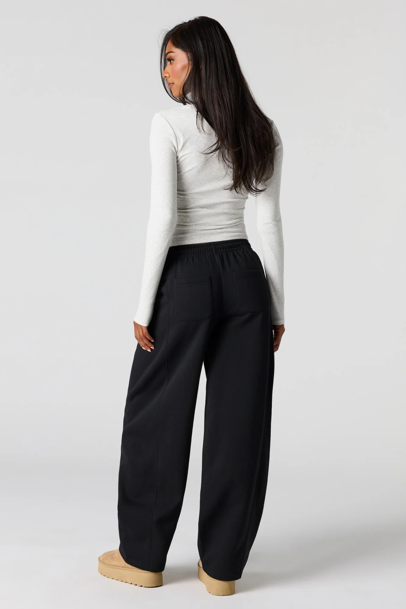 Barrel Leg Fleece Sweatpant - Image 6