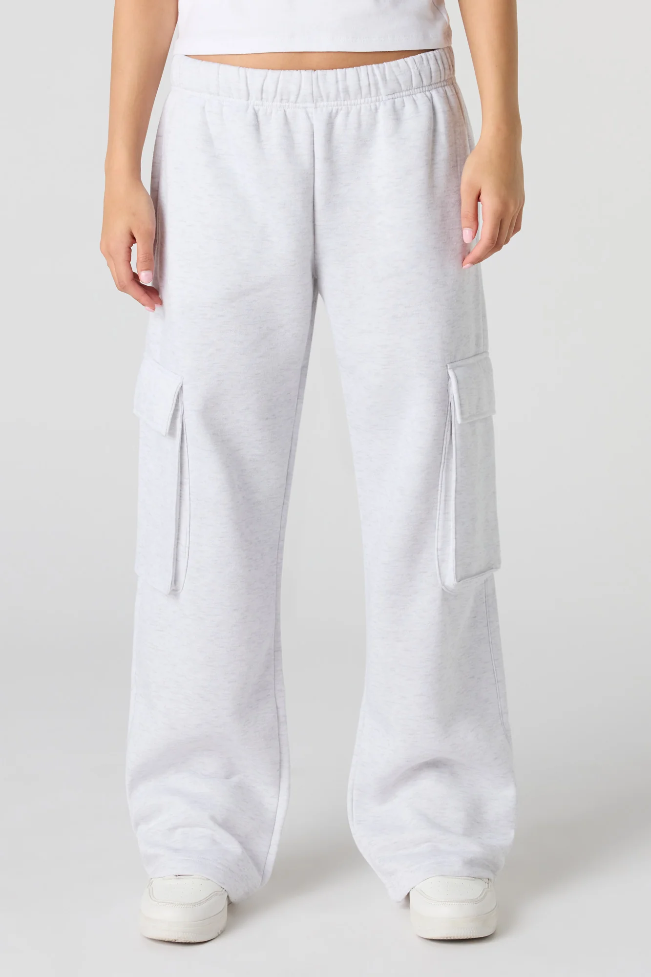 Fleece Wide Leg Cargo Sweatpant - Image 8