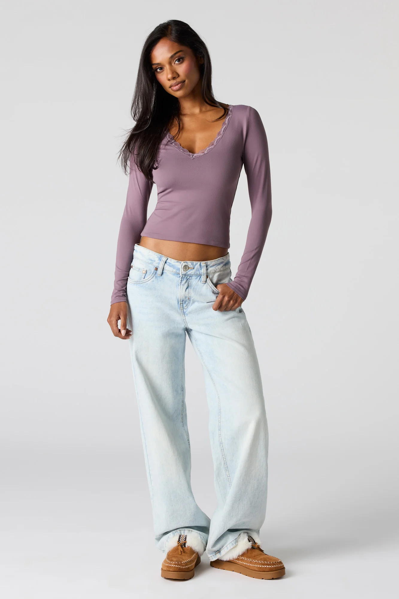 Contour Lace Classic Long Sleeve Top - Image 6