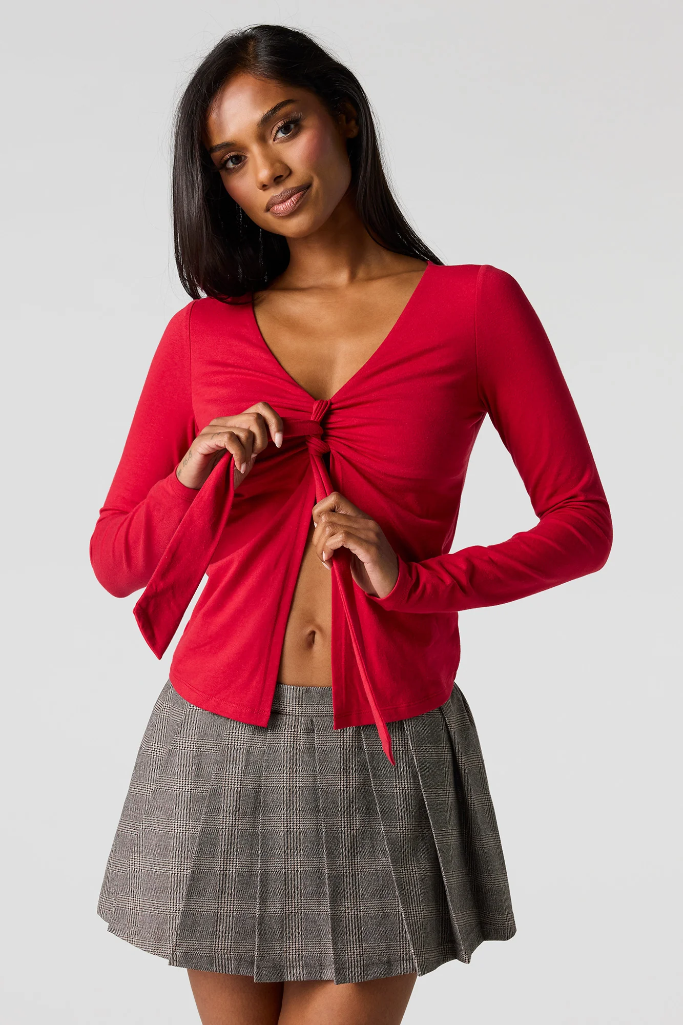 Contour Cinched Flyaway Long Sleeve Top - Image 13