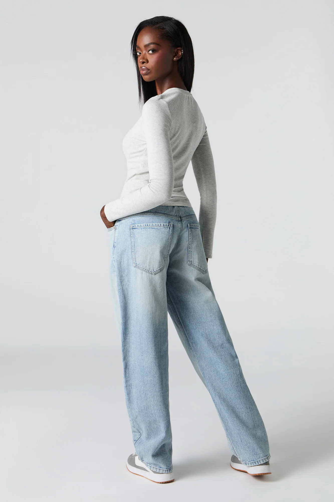 Low Rise Barrel Jean - Image 6