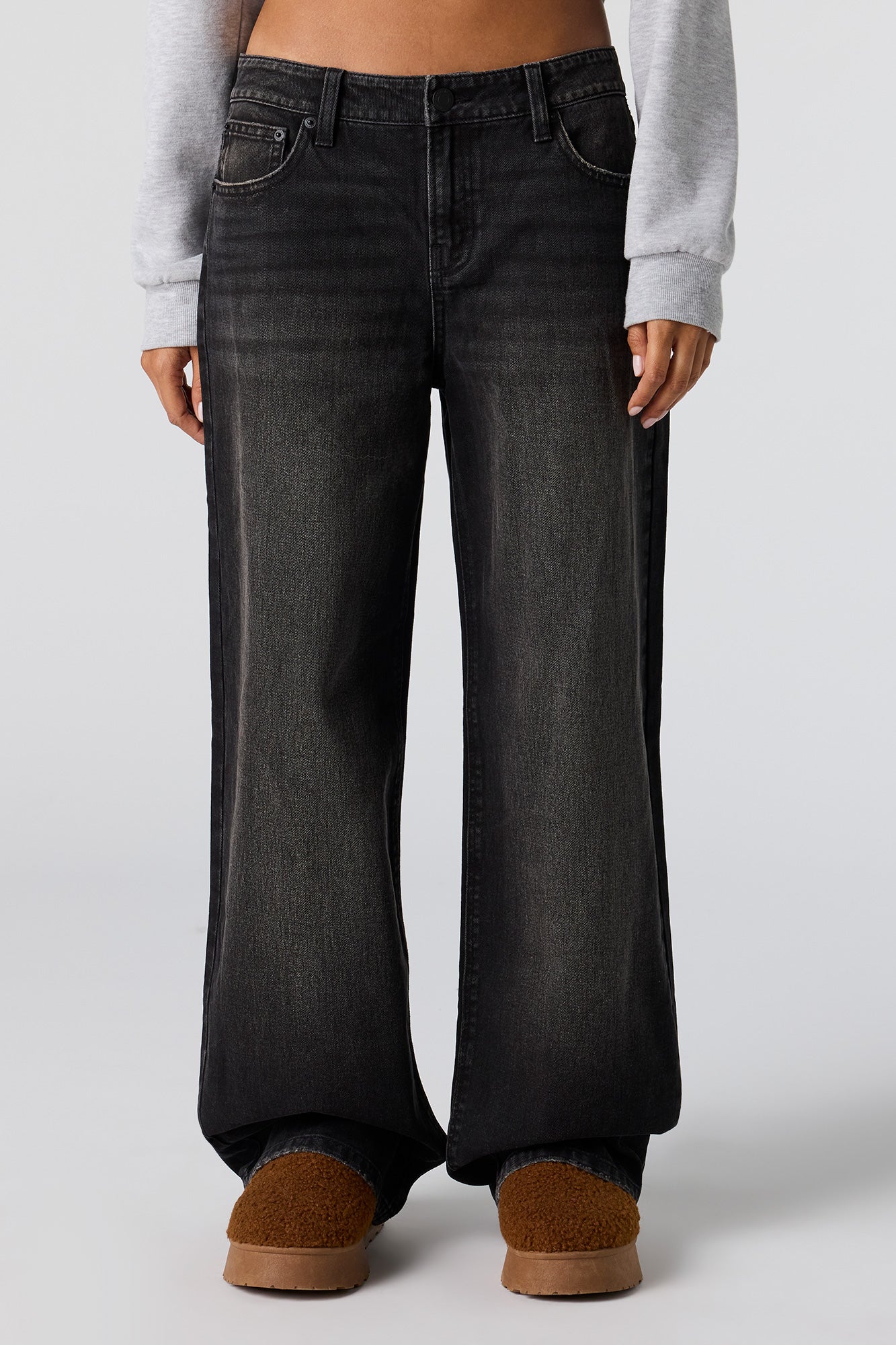 Embroidered Low Rise Baggy Jean - Image 7