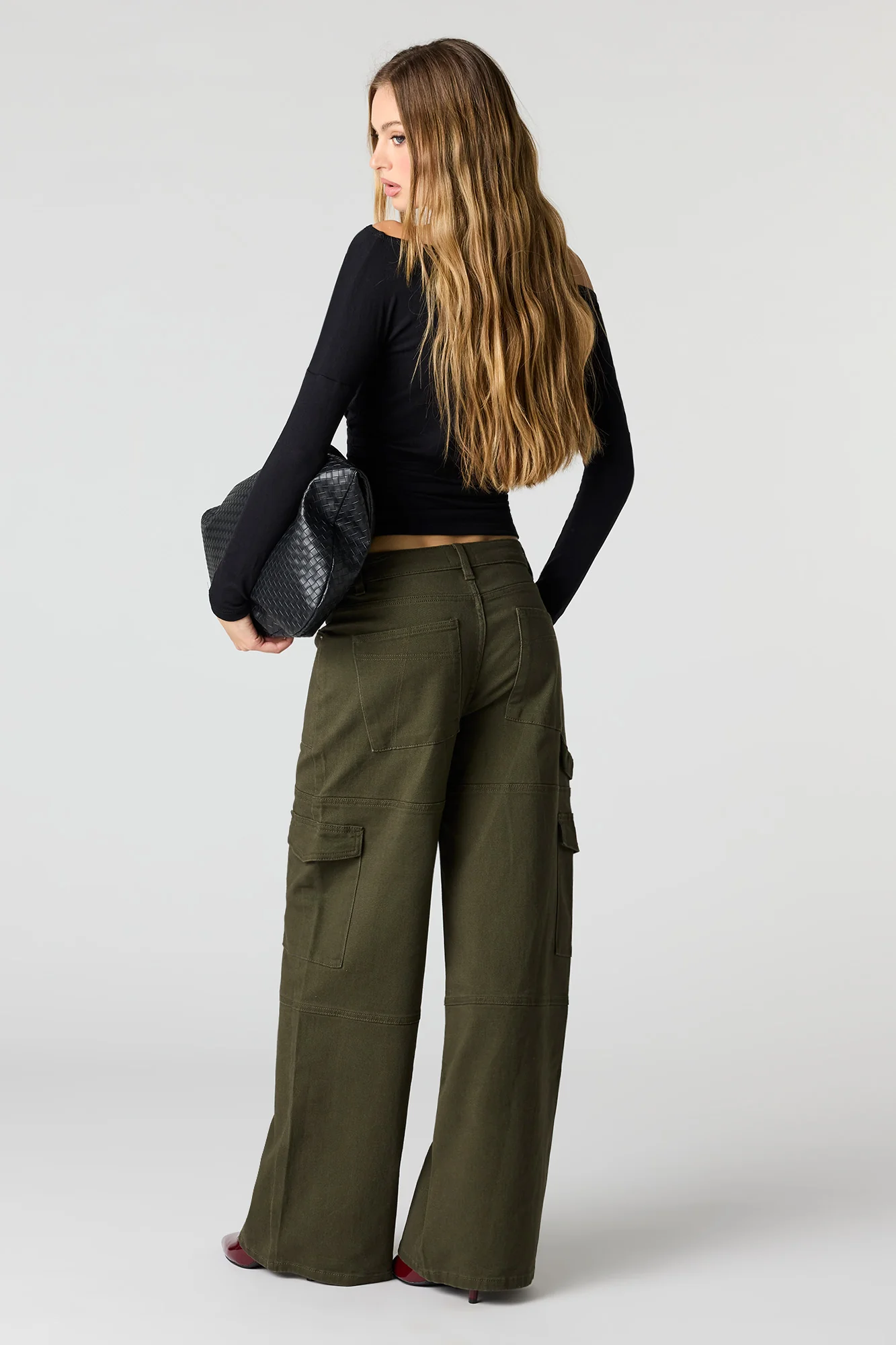 Low Rise Baggy Denim Cargo Pant - Image 13