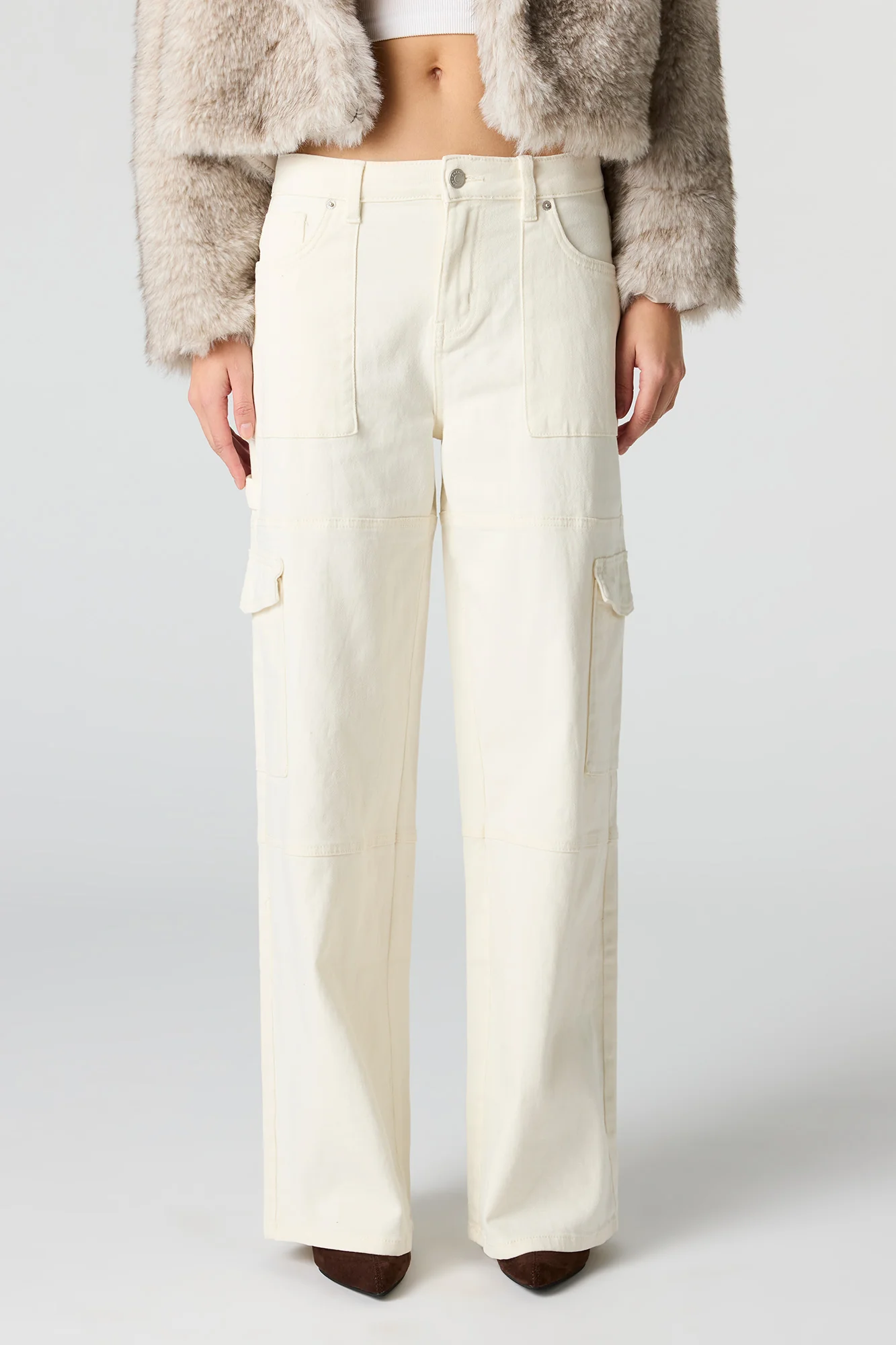 Low Rise Baggy Denim Cargo Pant - Image 15