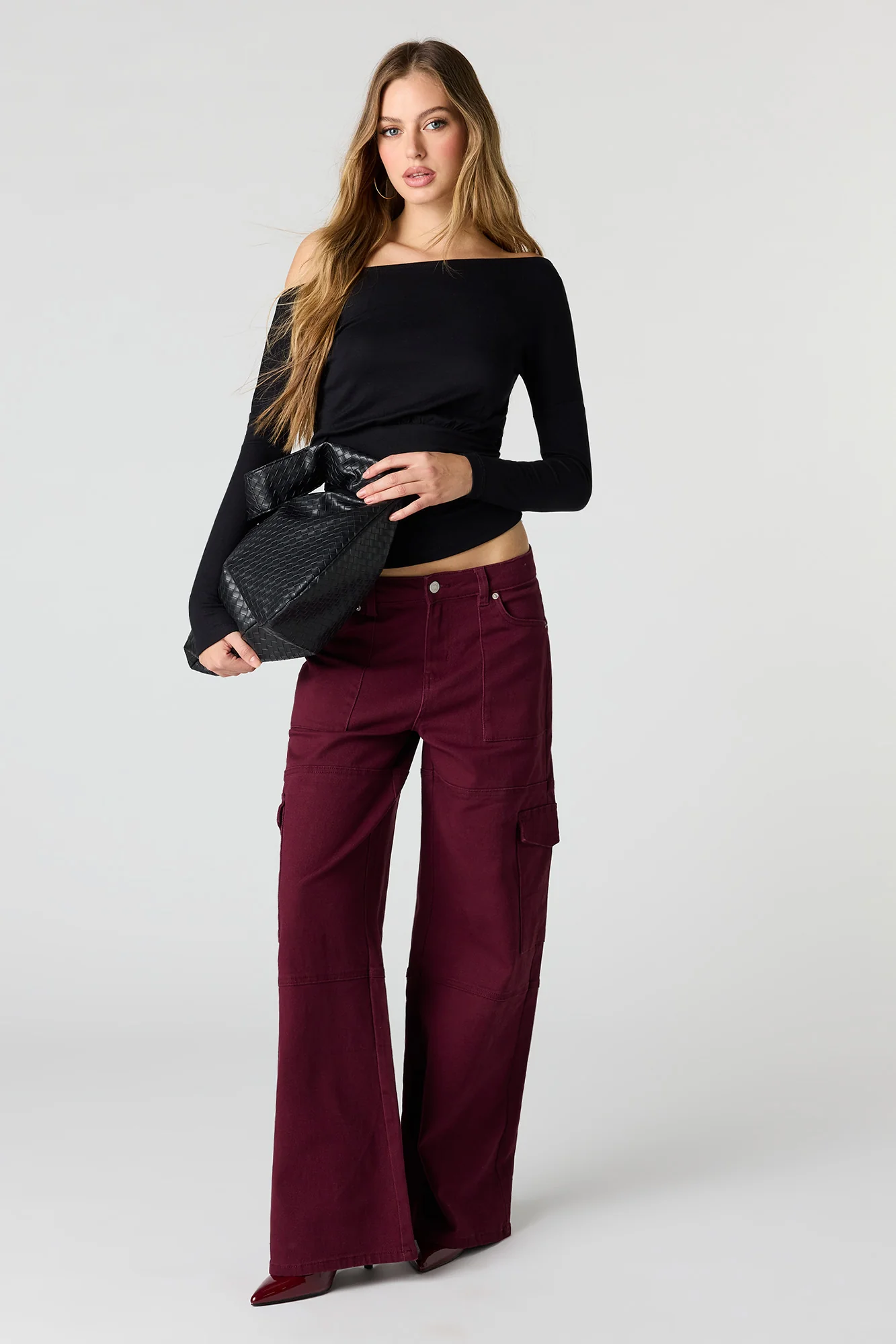 Low Rise Baggy Denim Cargo Pant - Image 4