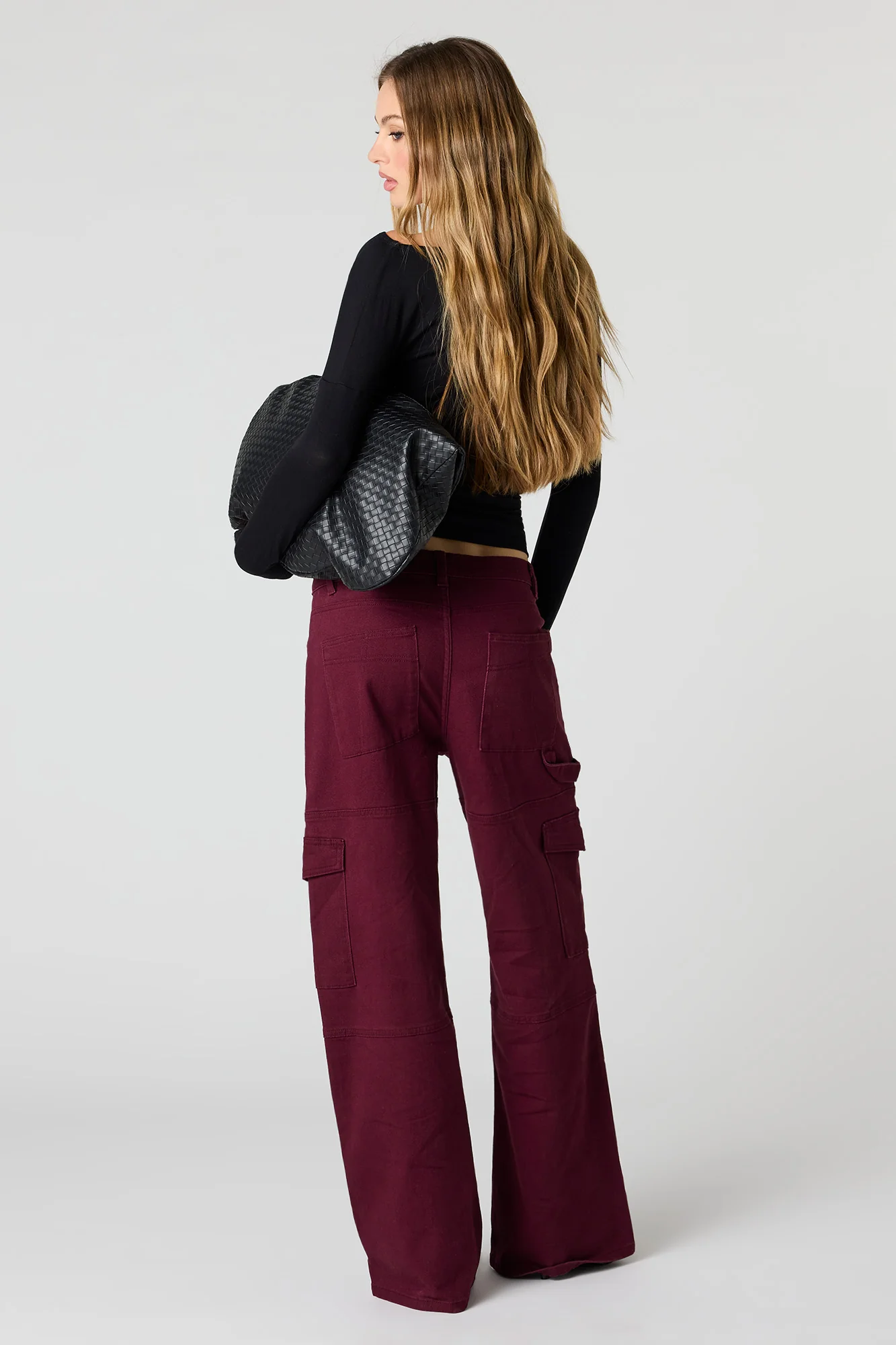 Low Rise Baggy Denim Cargo Pant - Image 7