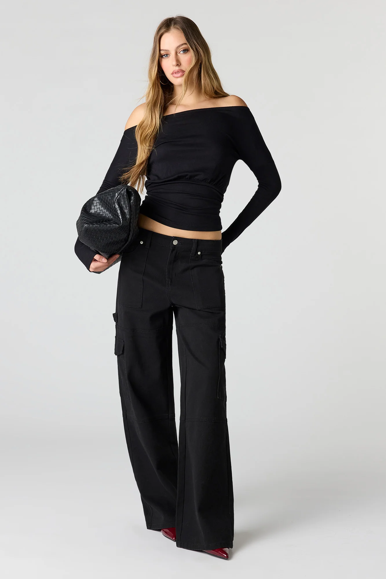 Low Rise Baggy Denim Cargo Pant - Image 8