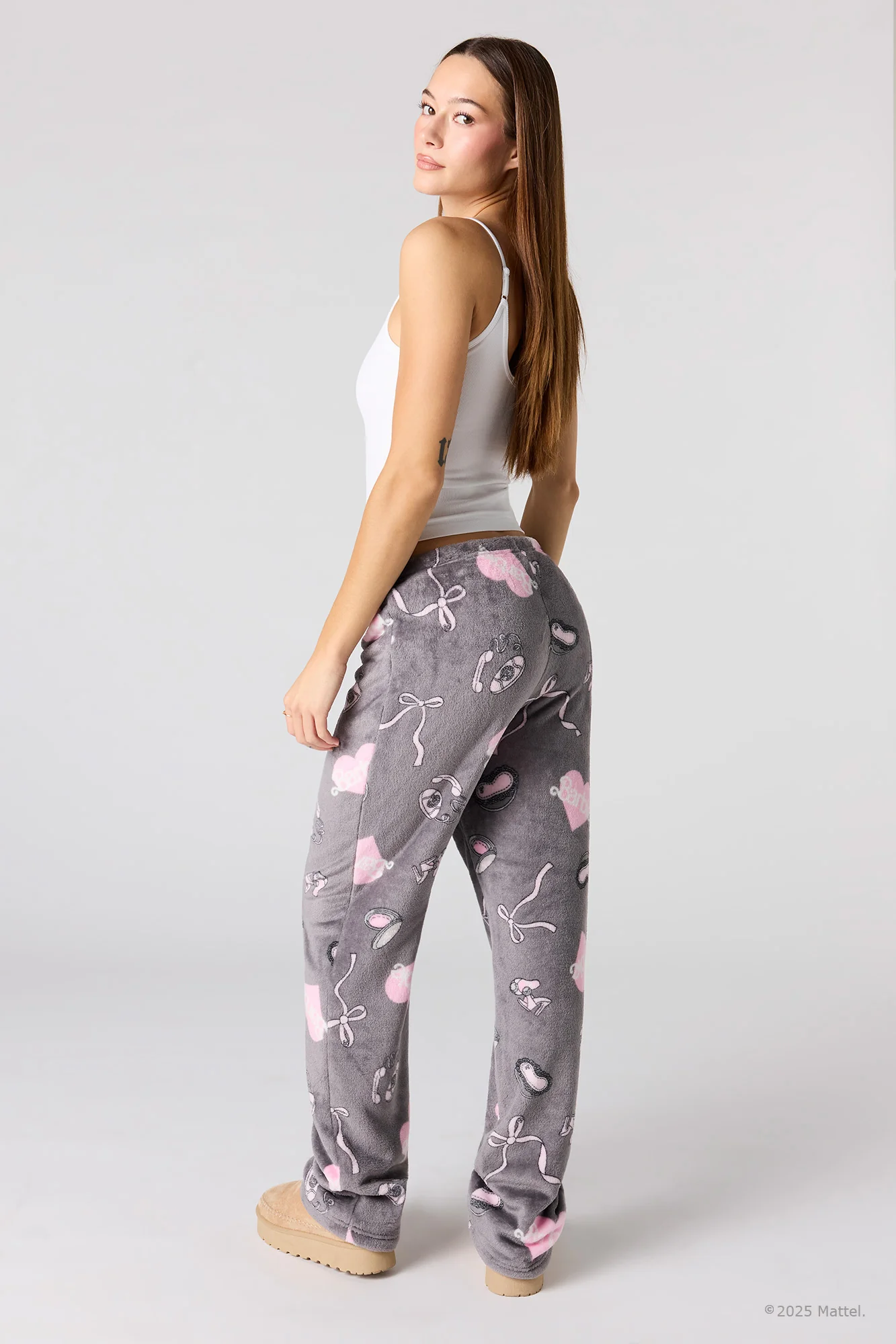 Barbie™ Print Plush Pajama Pant - Image 3