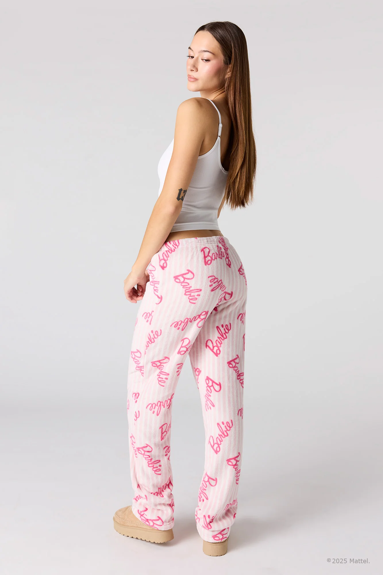 Barbie™ Print Plush Pajama Pant - Image 6