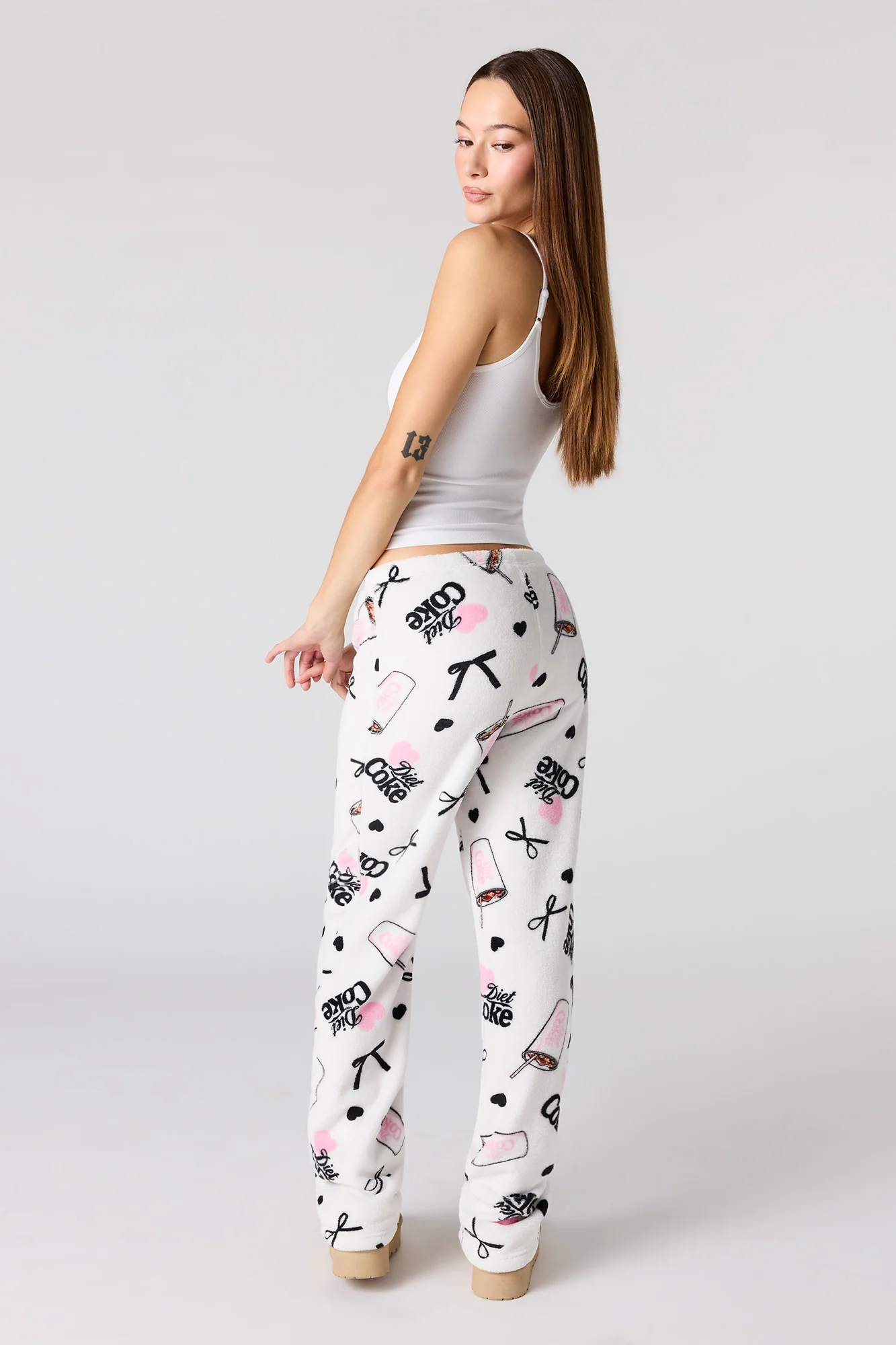 Diet Coke Print Plush Pajama Pant - Image 3