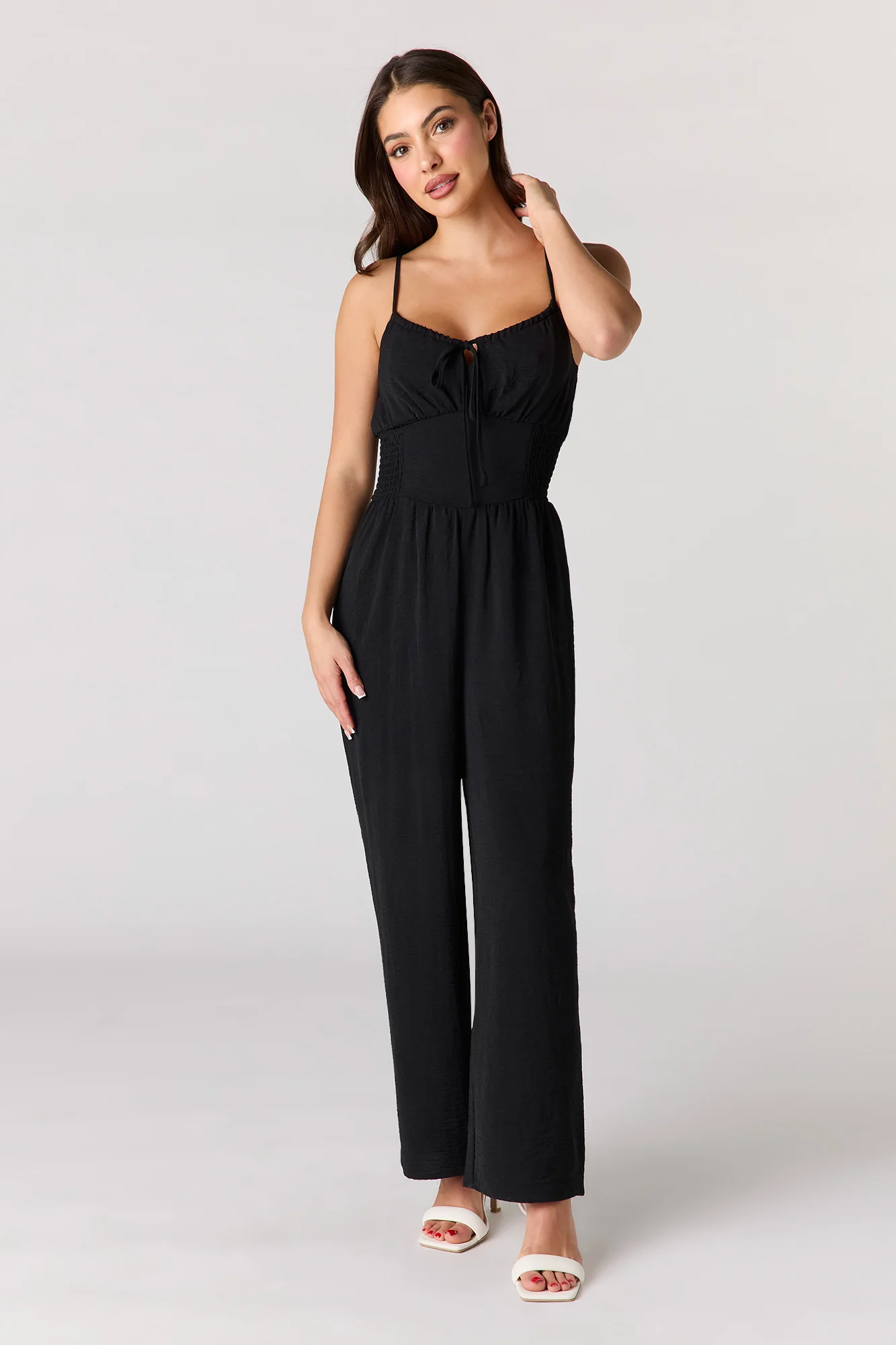 Smocked Waist Jumpsuit - Image 4