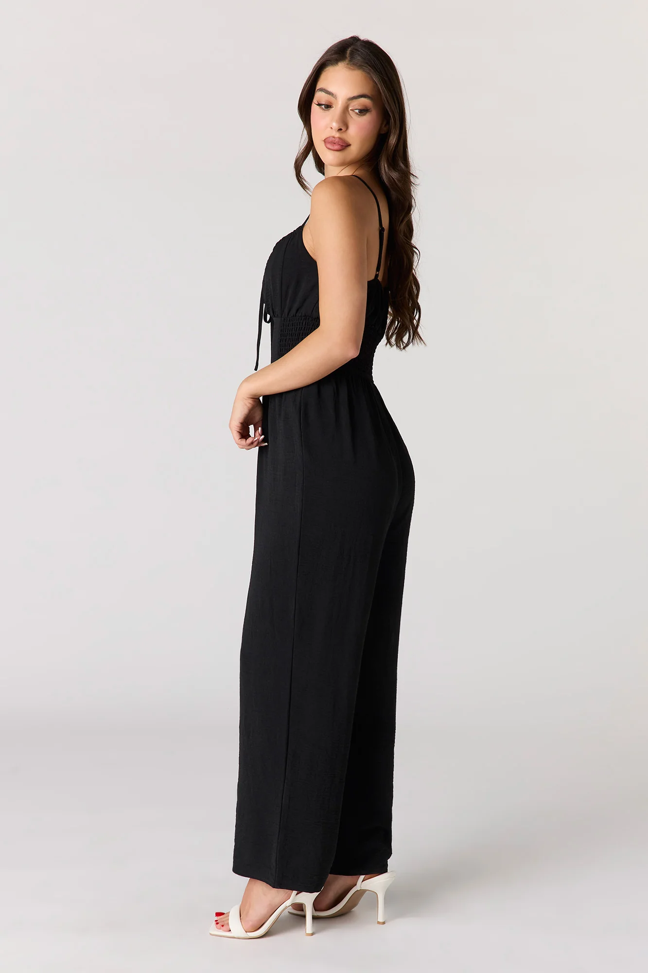 Smocked Waist Jumpsuit - Image 5