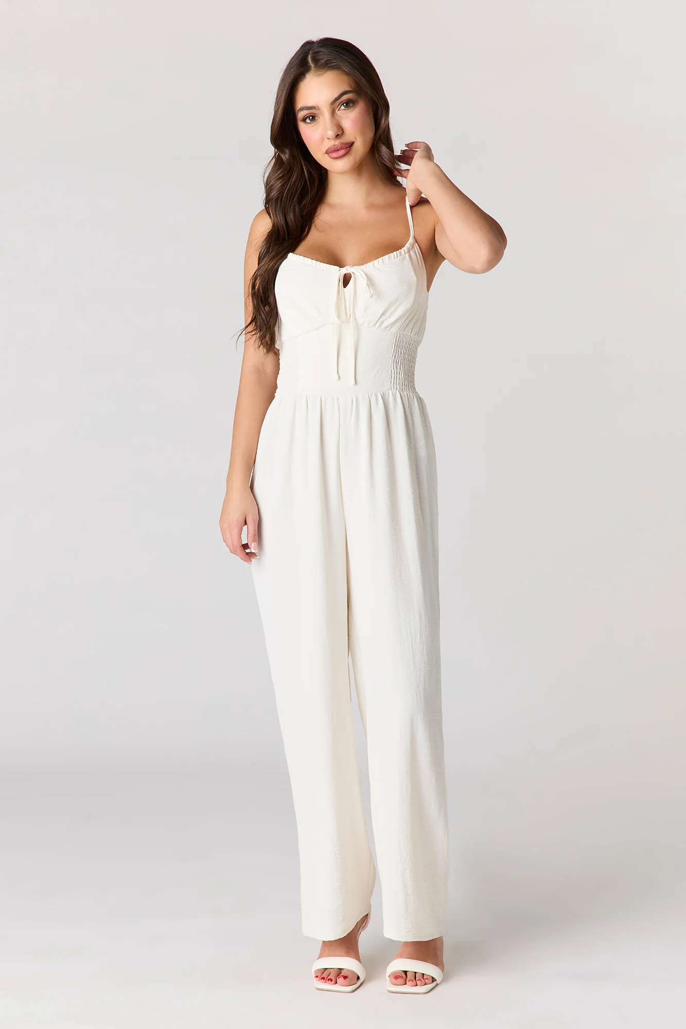 Smocked Waist Jumpsuit - Image 7