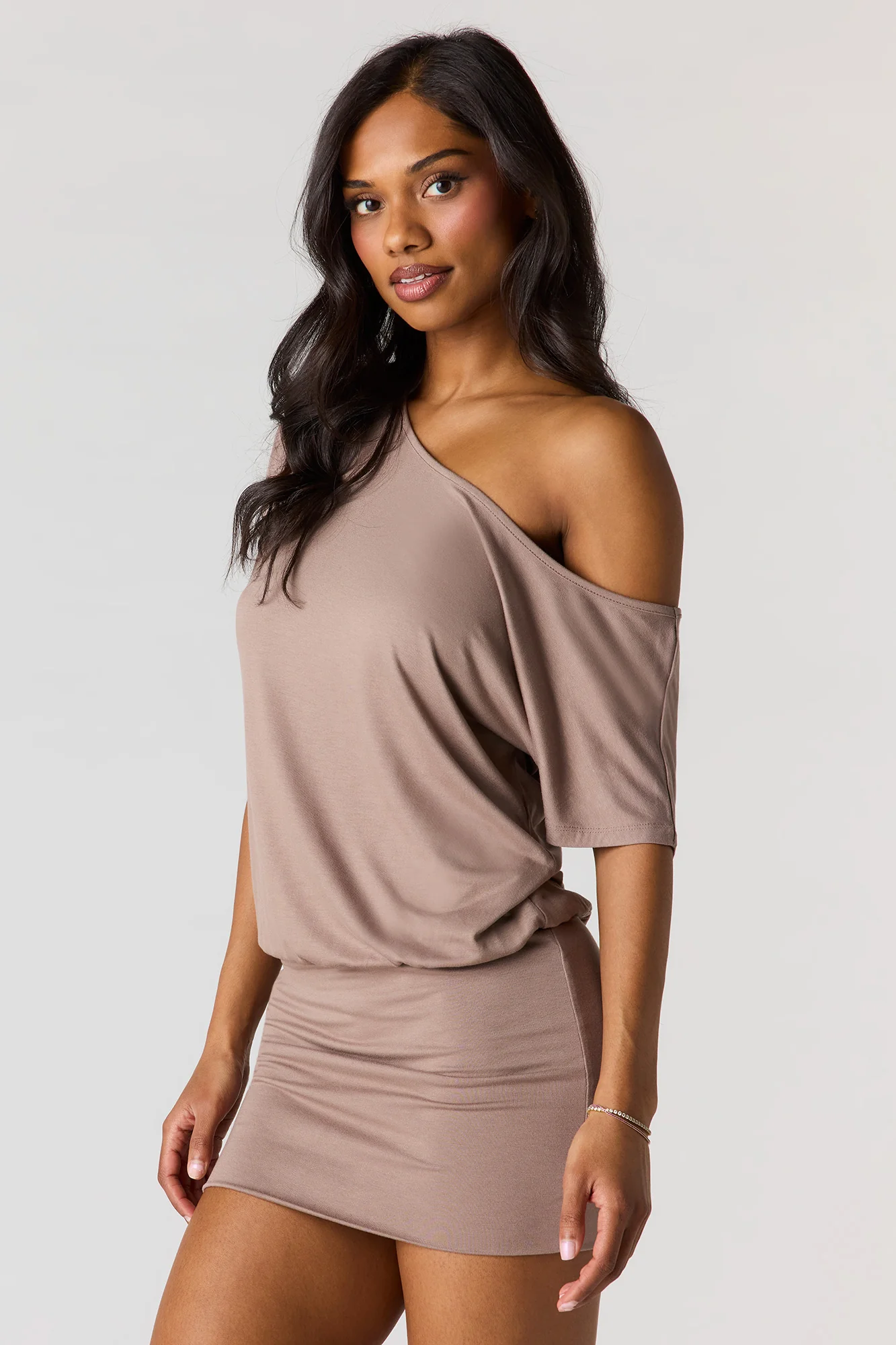 Dolman Short Sleeve Mini Dress - Image 8