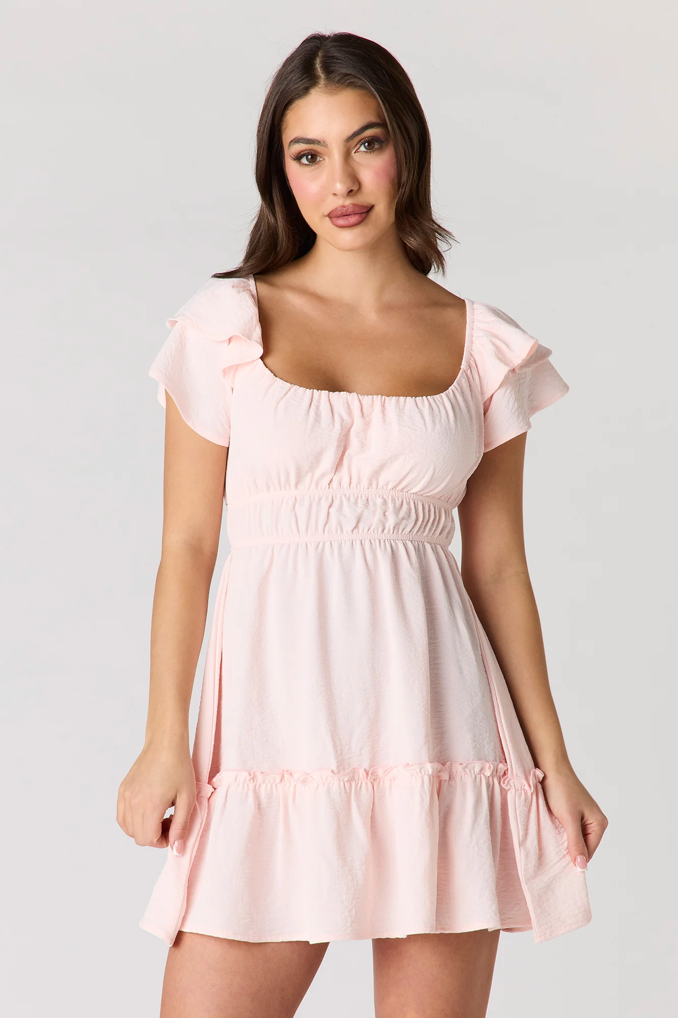 Flutter Sleeve Mini Dress - Image 10