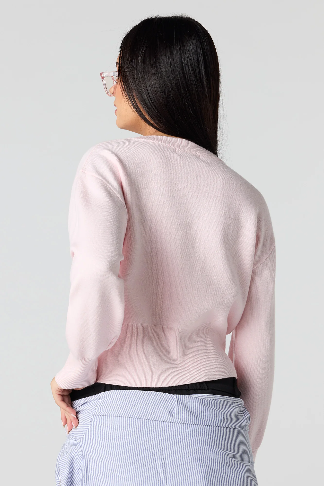 Heart Button Front Cardigan - Image 12