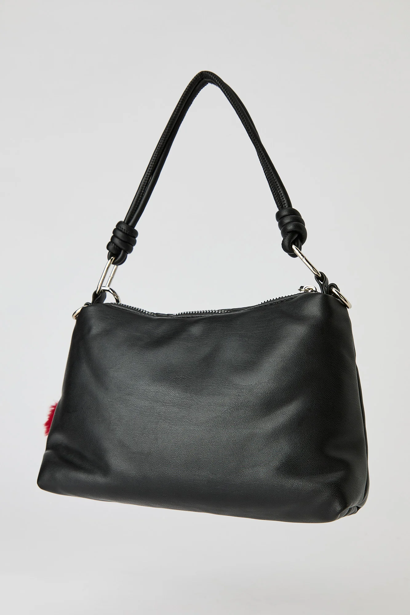 Knotted Hand Bag with Keychain - Image 7