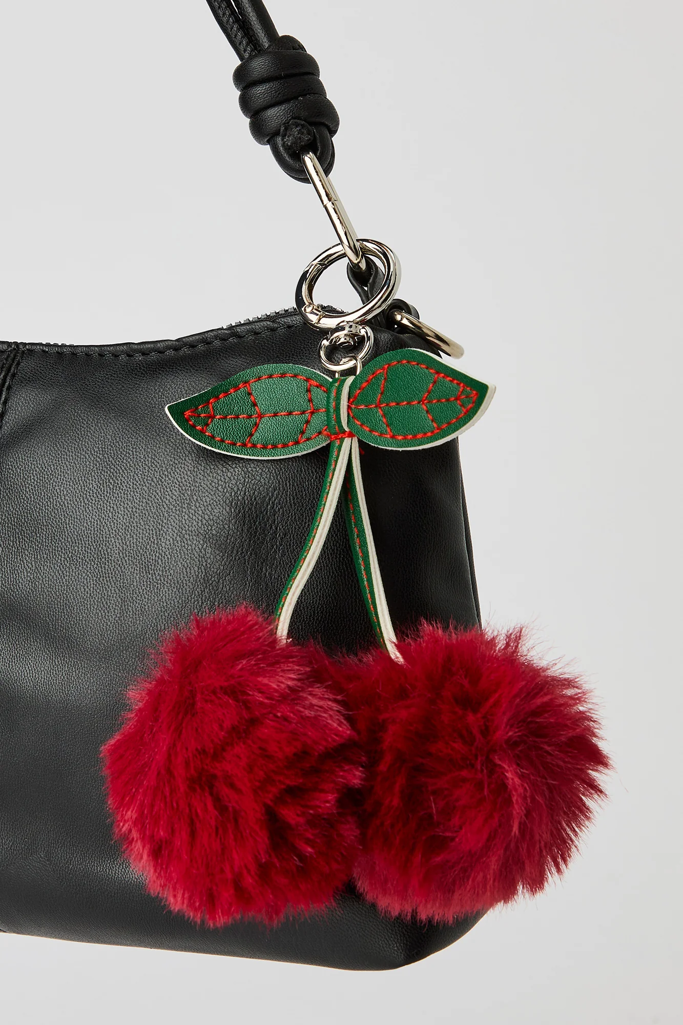 Knotted Hand Bag with Keychain - Image 8
