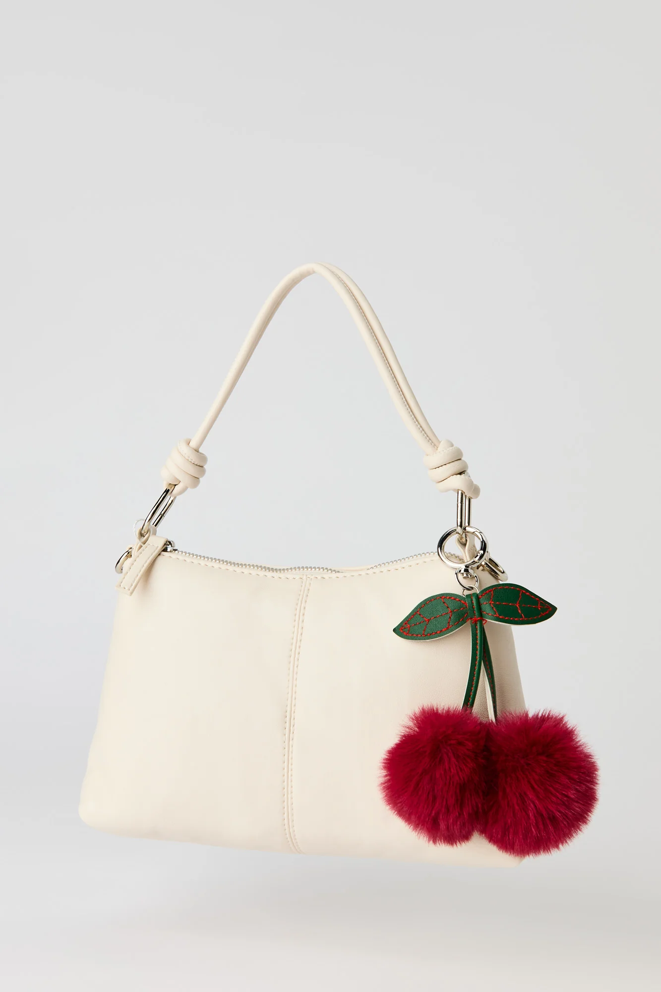 Knotted Hand Bag with Keychain - Image 9