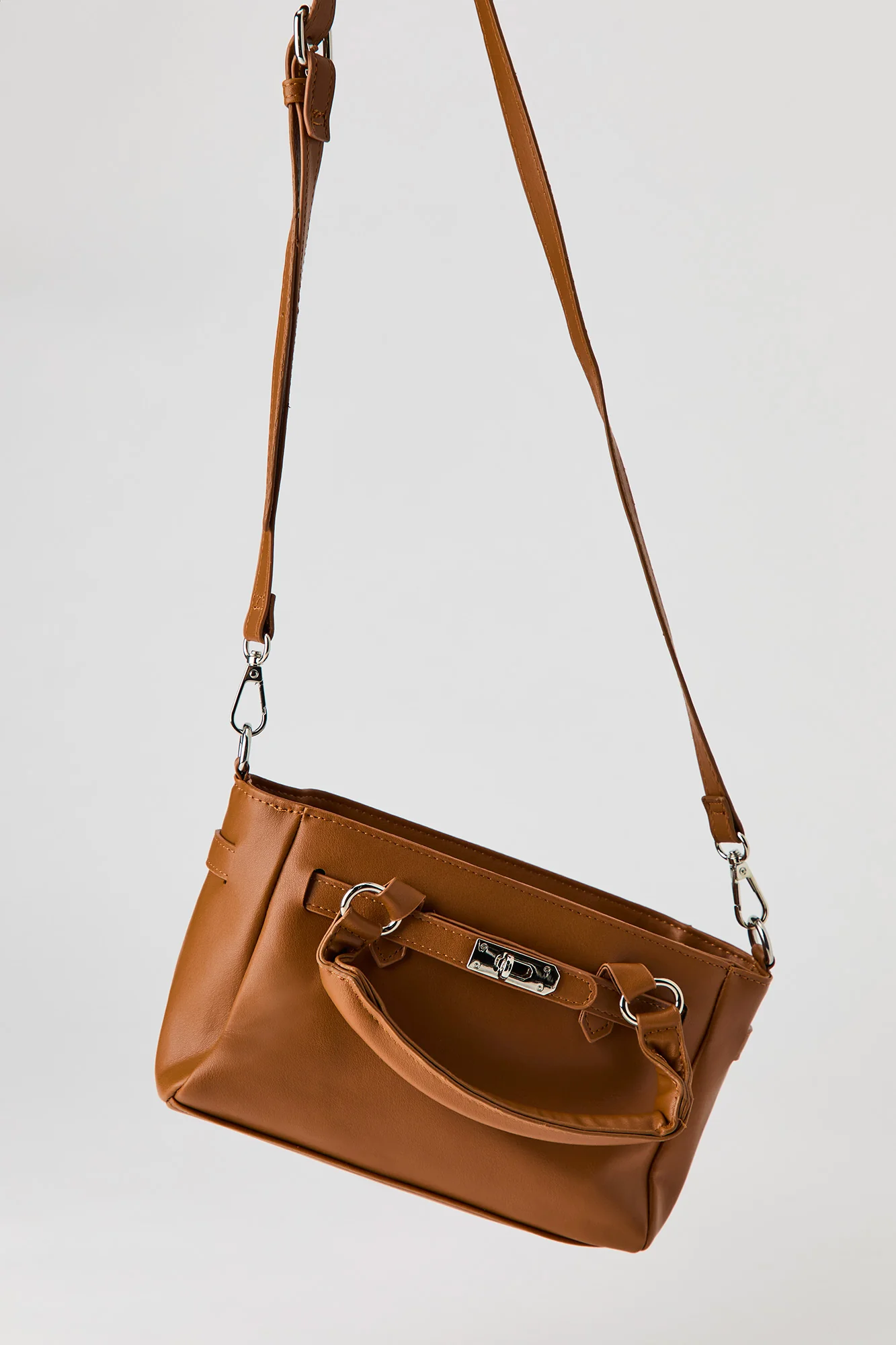 Lock Detail Hand Bag