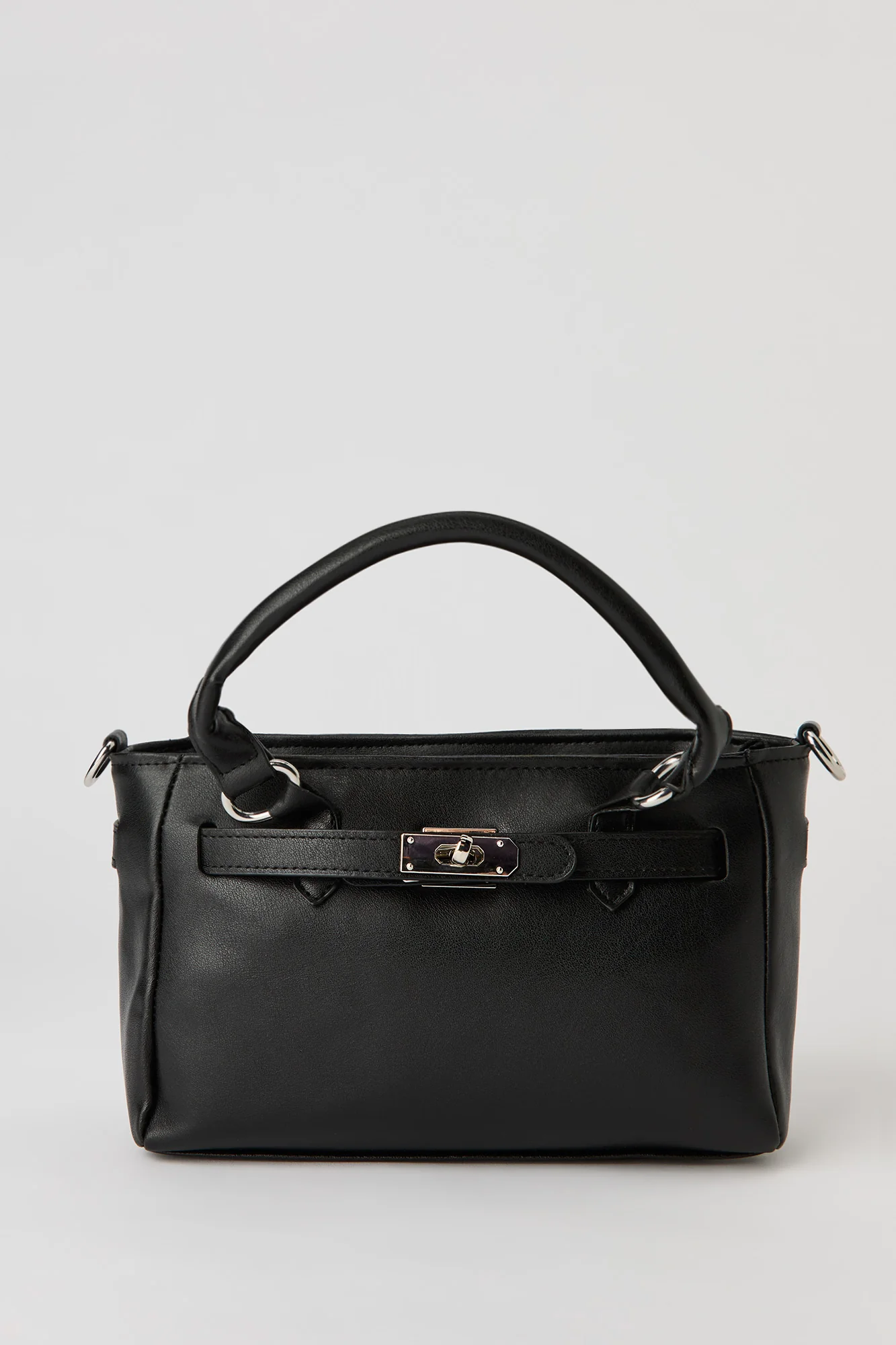Lock Detail Hand Bag - Image 6