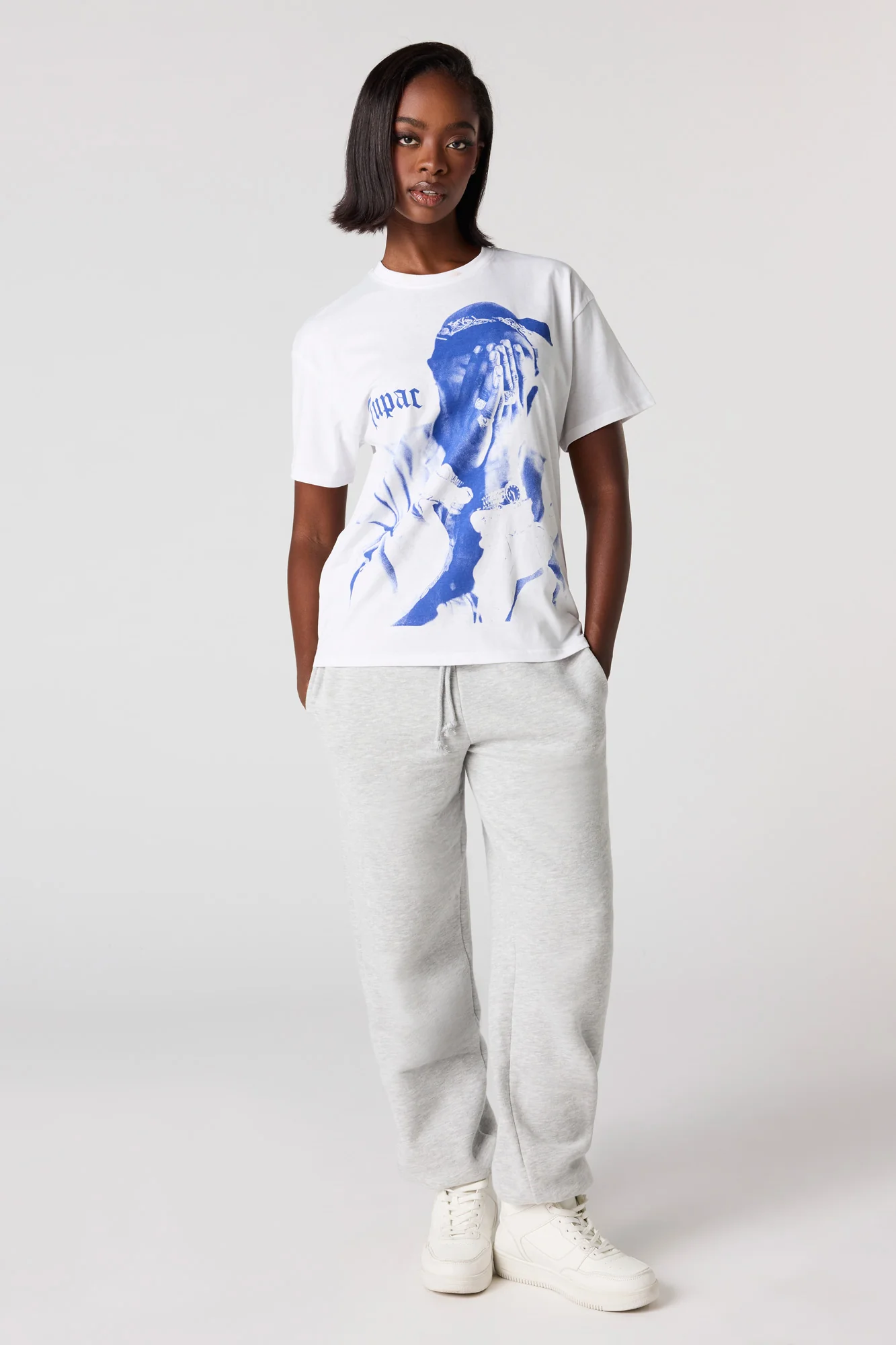 Tupac Graphic Boyfriend T-Shirt - Image 3