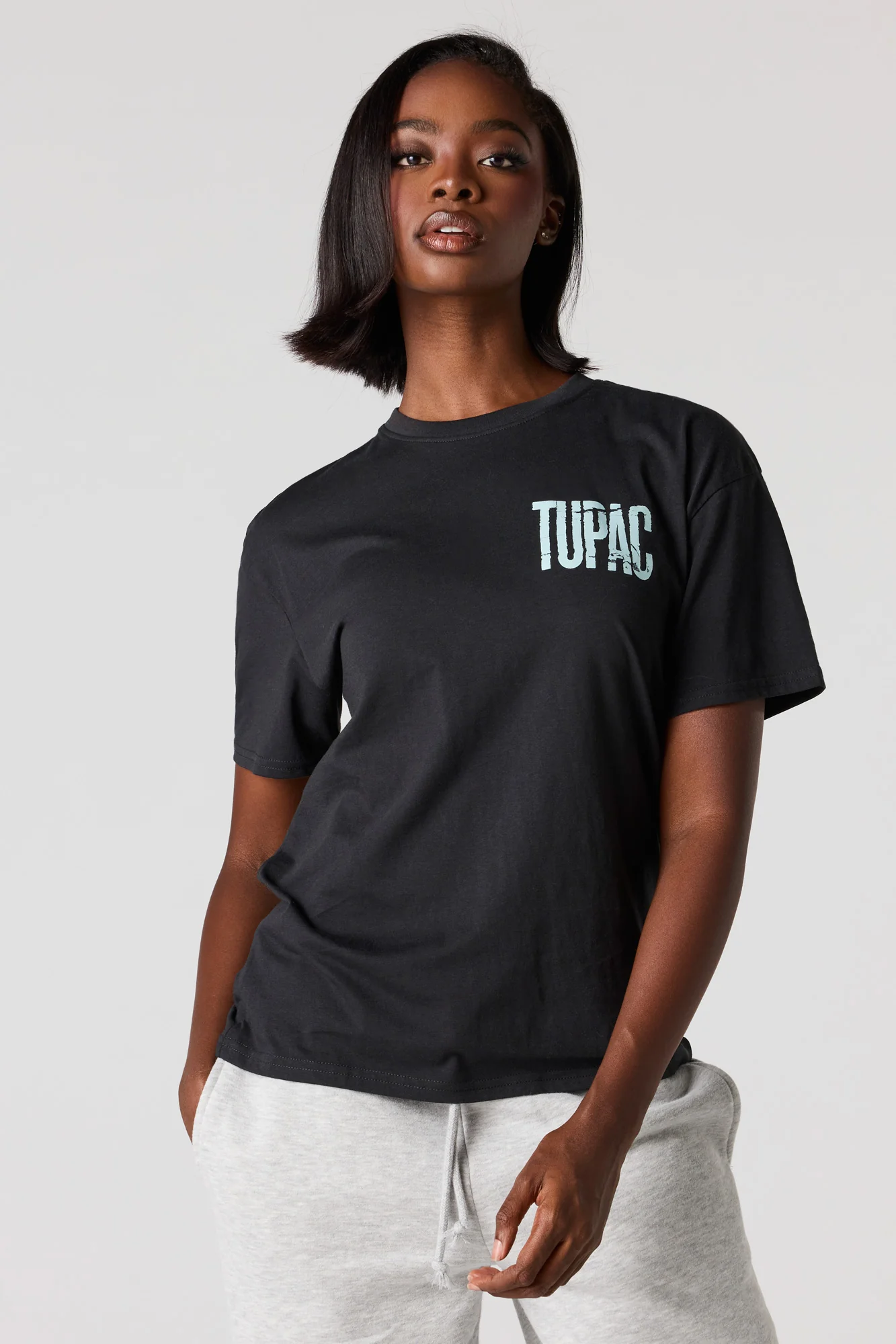 Tupac Graphic Boyfriend T-Shirt - Image 5