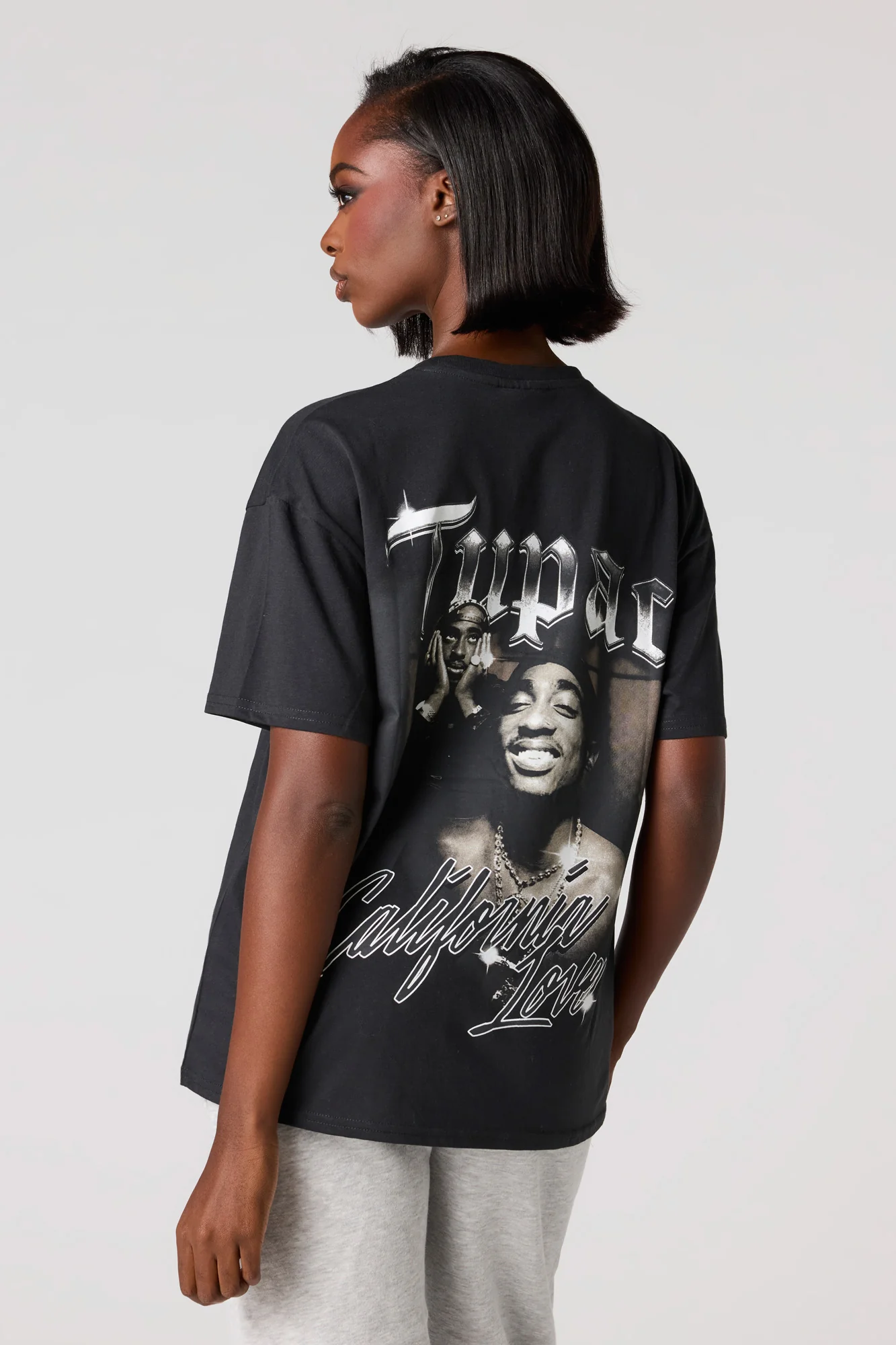 Tupac Graphic Boyfriend T-Shirt - Image 7