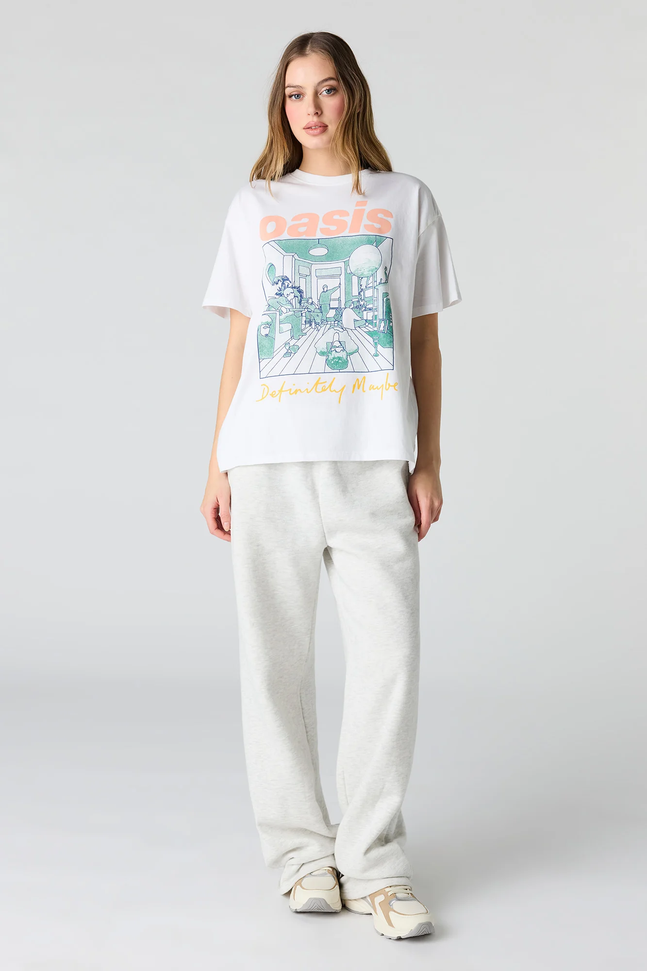 Oasis Graphic Boyfriend T-Shirt - Image 3