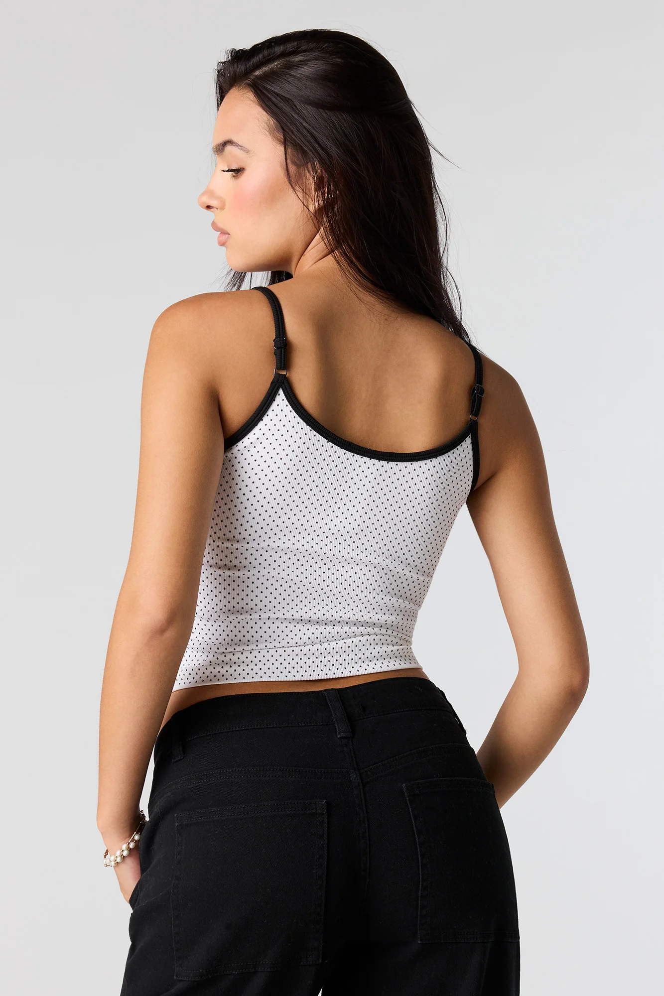 Seamless Ribbed Contrast Cami - Image 11