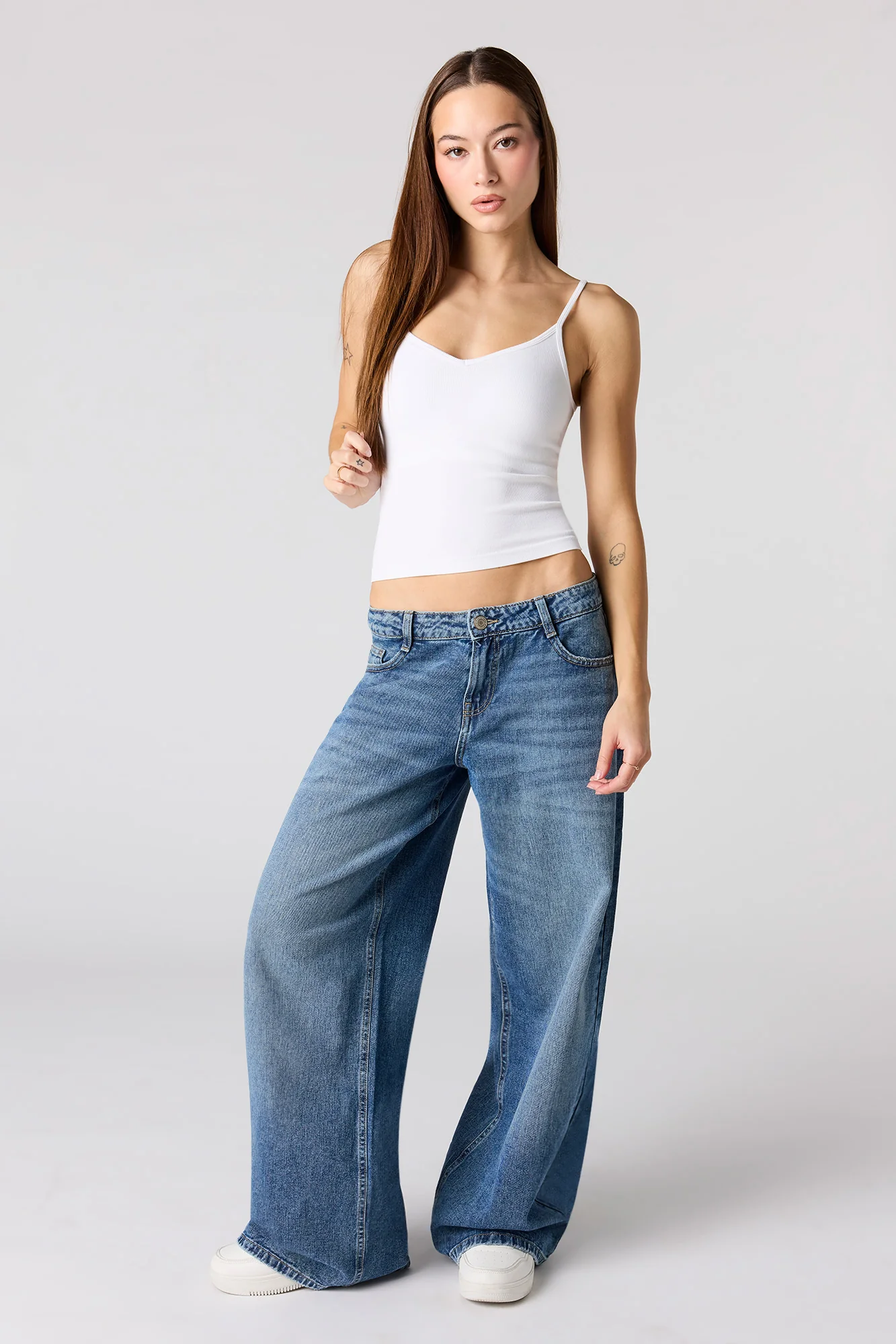 Braless Seamless Ribbed V-Neck Tank - Image 7