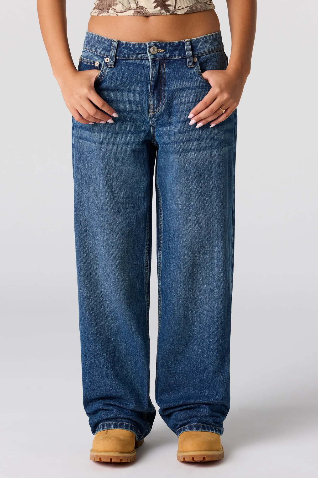 Low Rise Baggy Dark Jean - Image 2