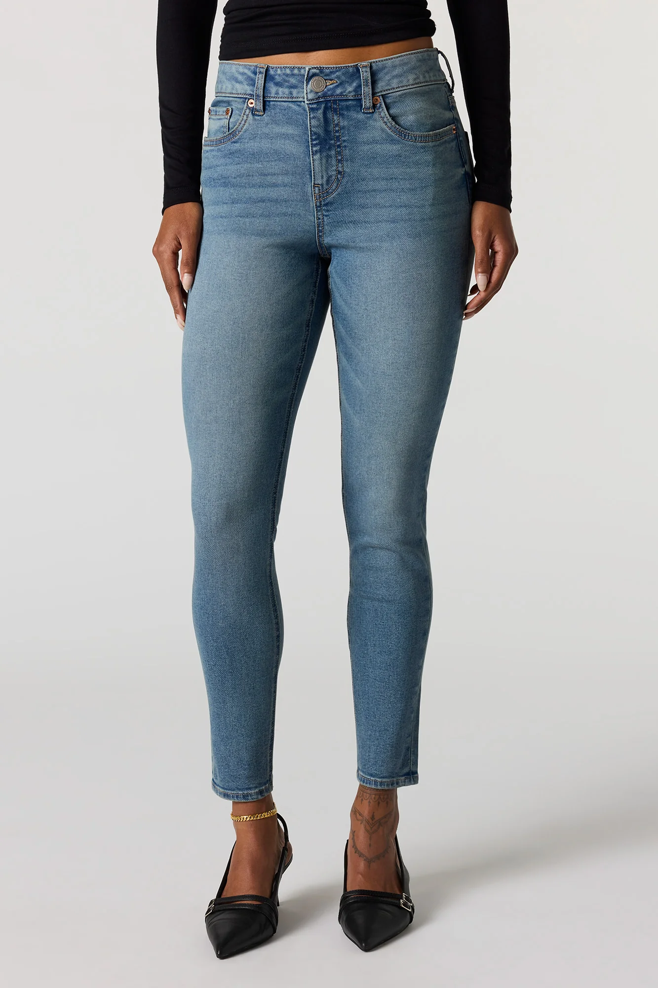 High Rise Skinny Vintage Medium Jean - Image 2