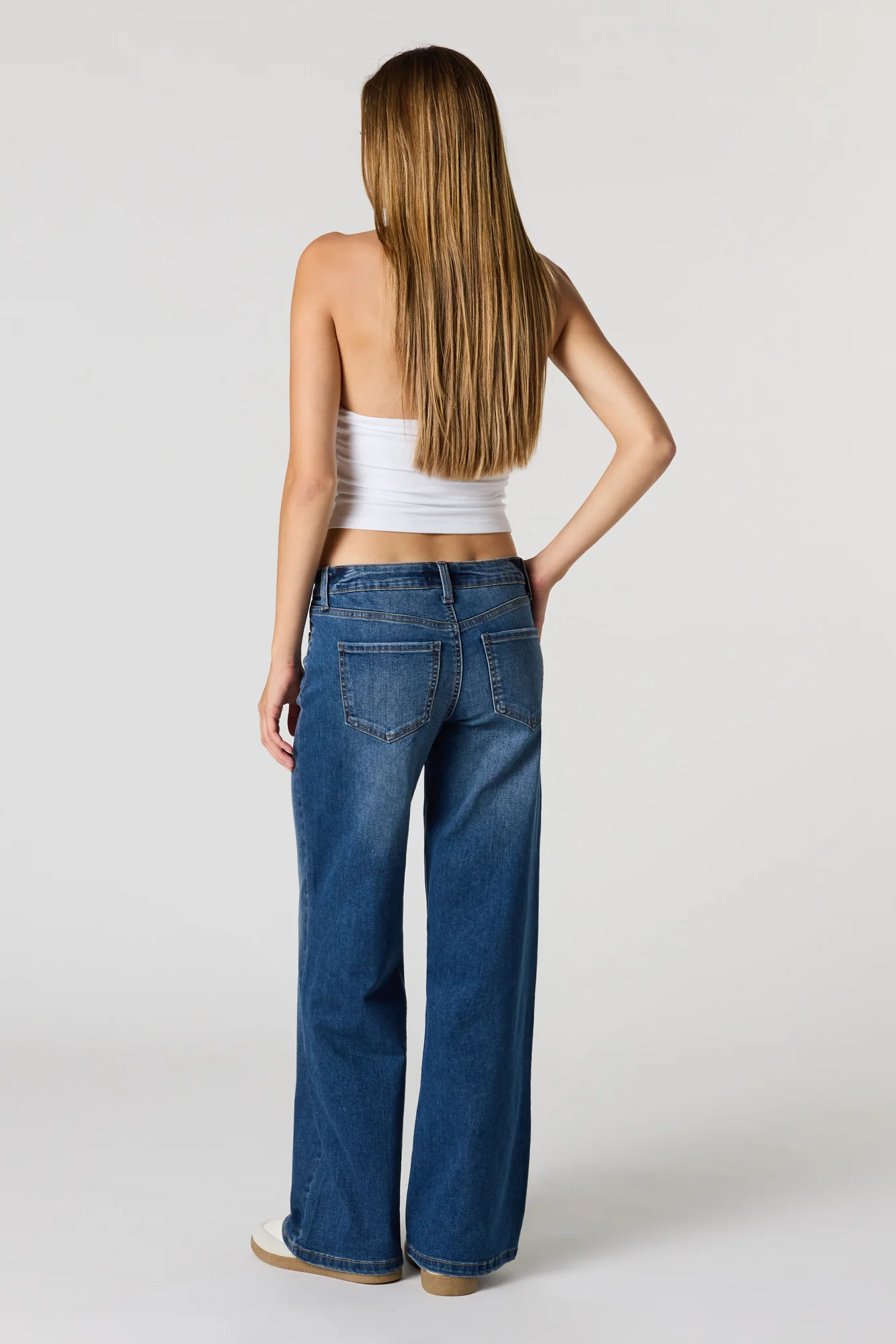 Low Rise Baggy Dark Jean - Image 3