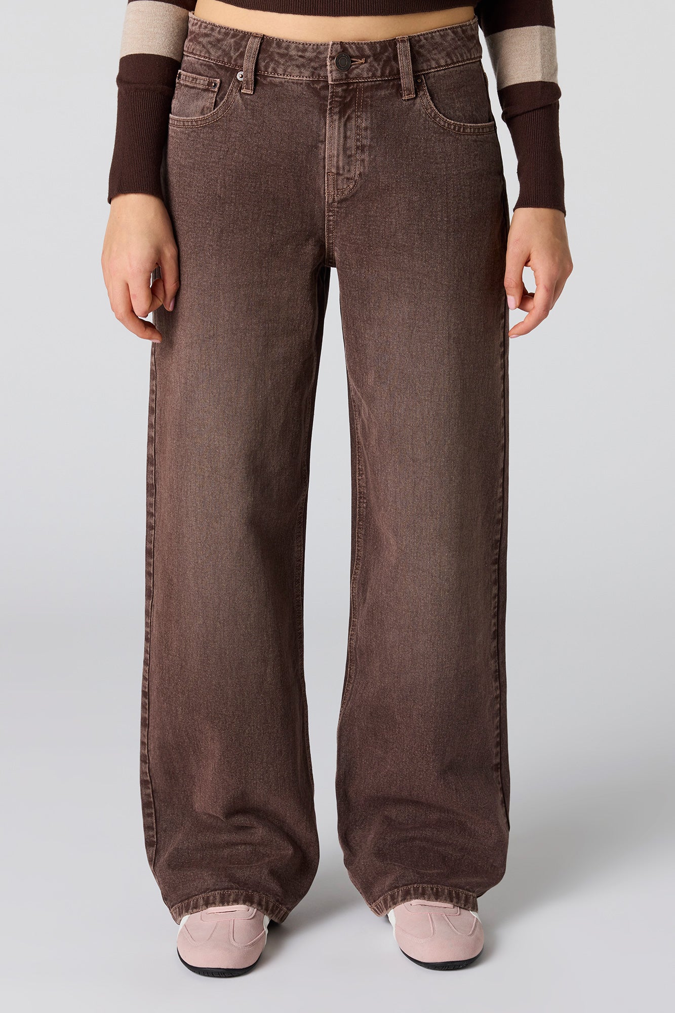 Low Rise Baggy Brown Jean - Image 2