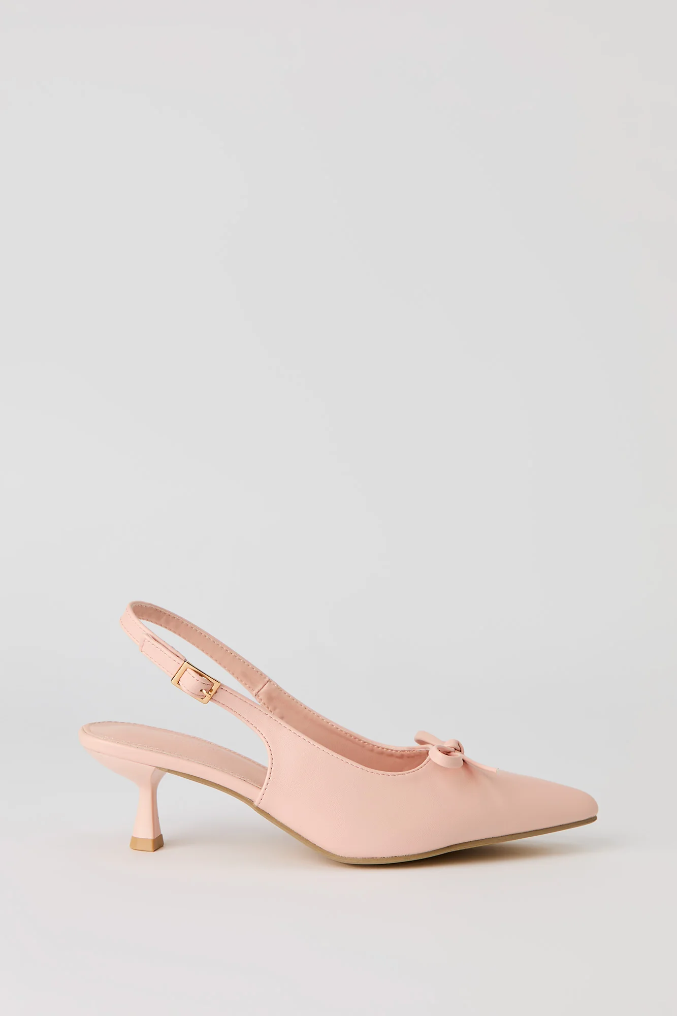Bow Detail Slingback Kitten Heel - Image 14