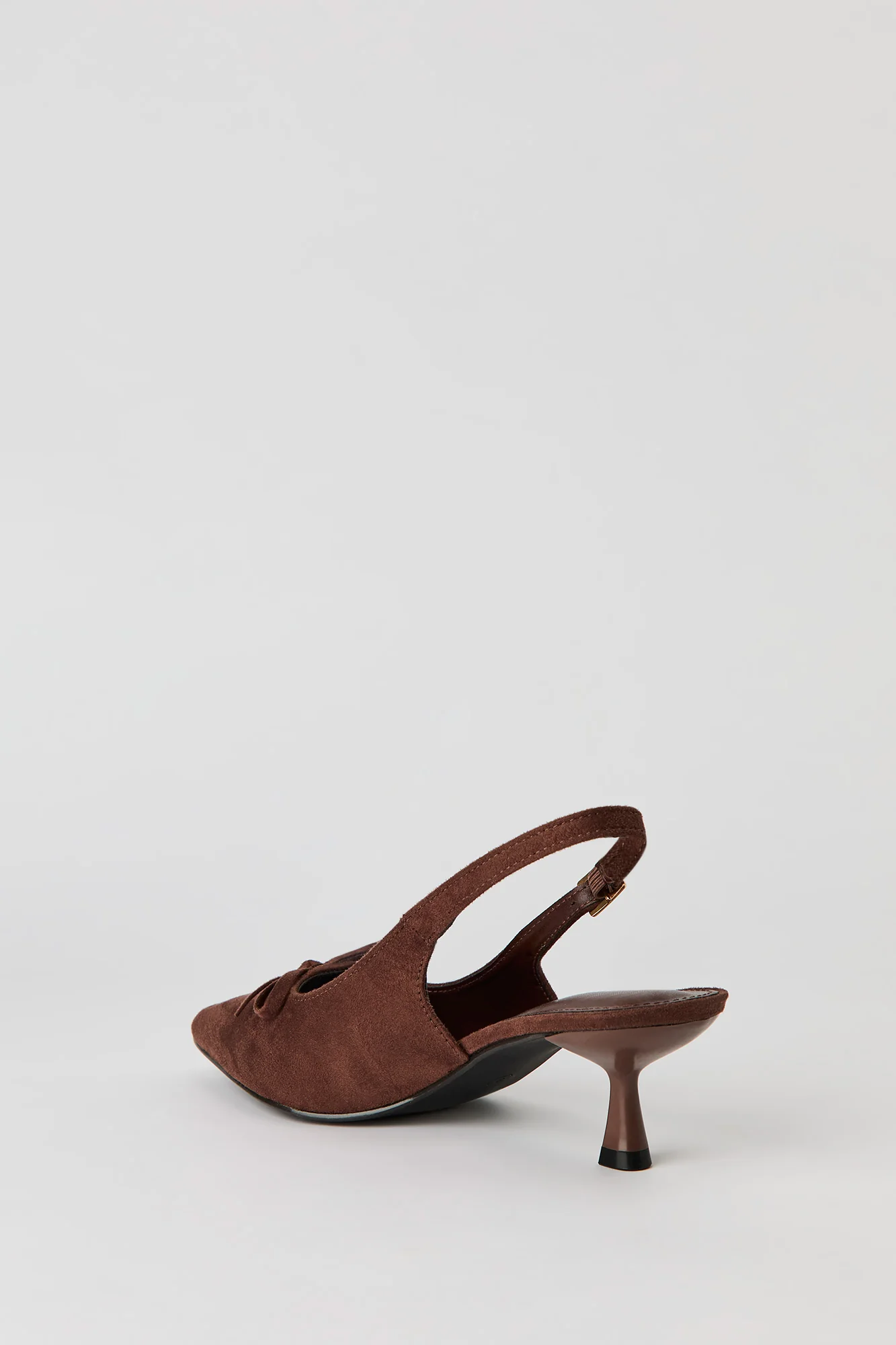 Bow Detail Slingback Kitten Heel - Image 4