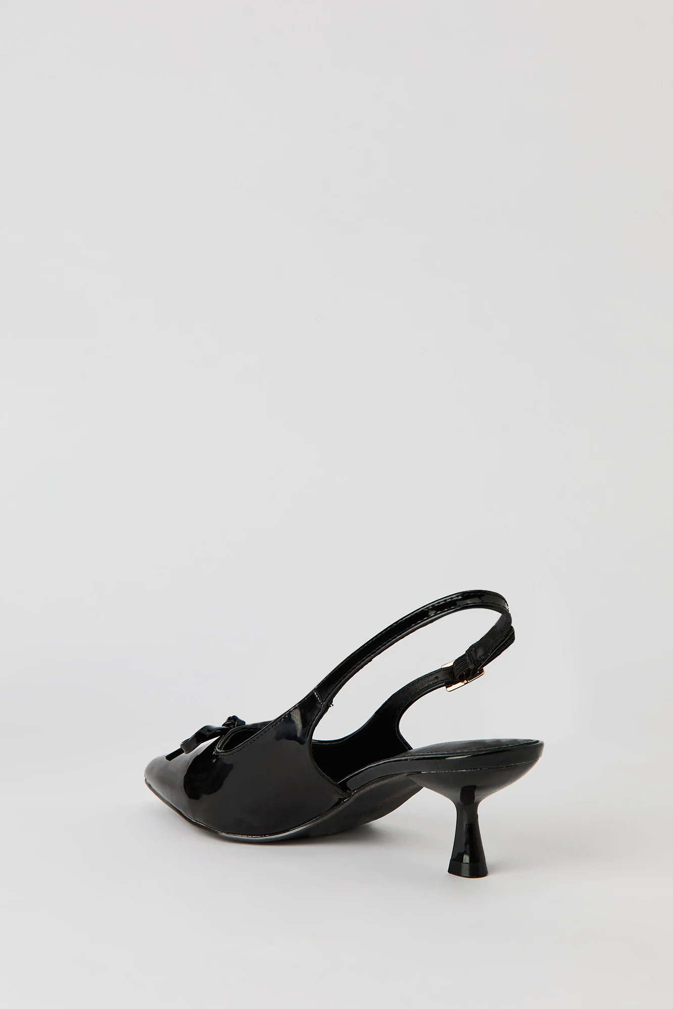 Bow Detail Slingback Kitten Heel - Image 8